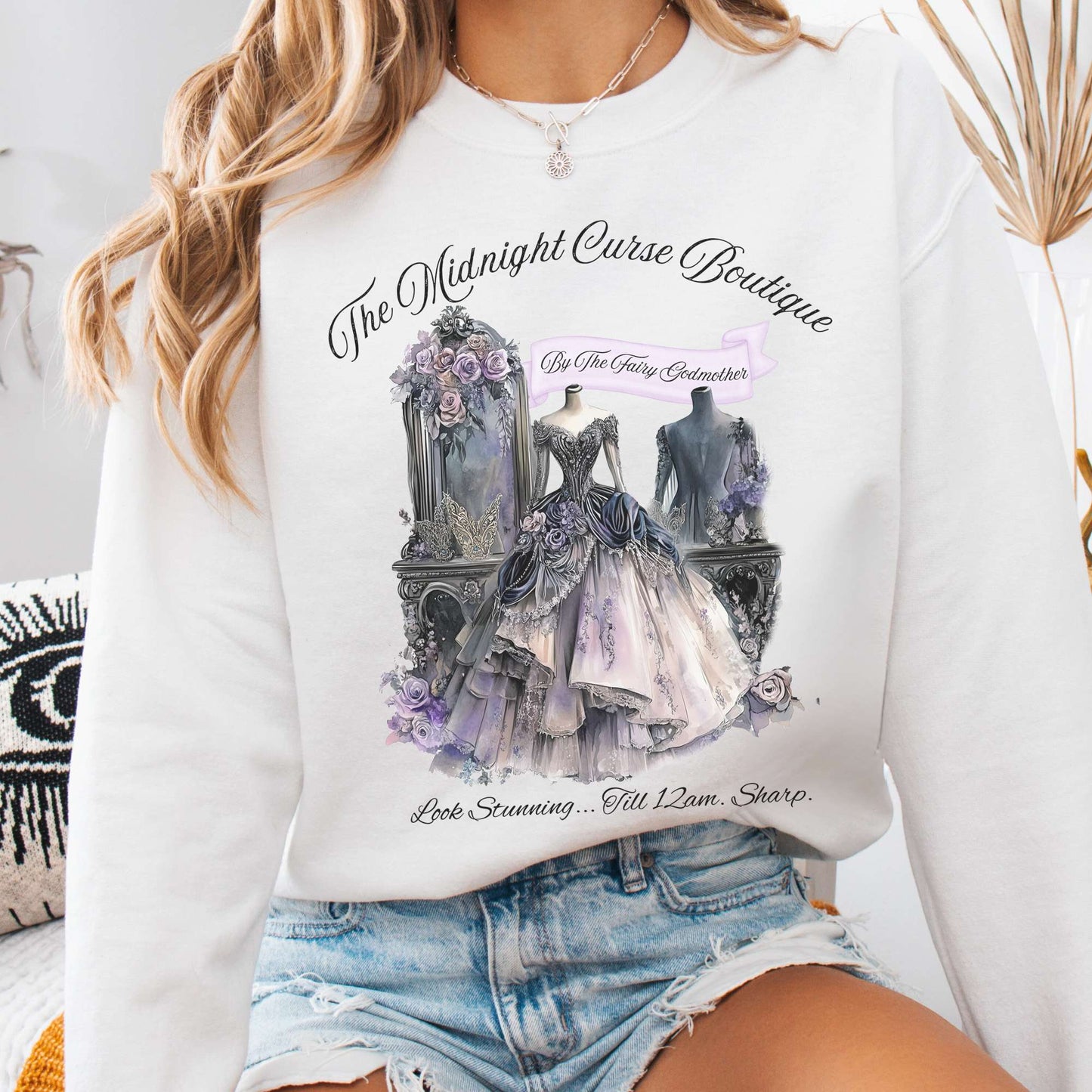 Sweatshirt White / S The Midnight Curse Boutique Fairytale Sweatshirt The Mystic Eden