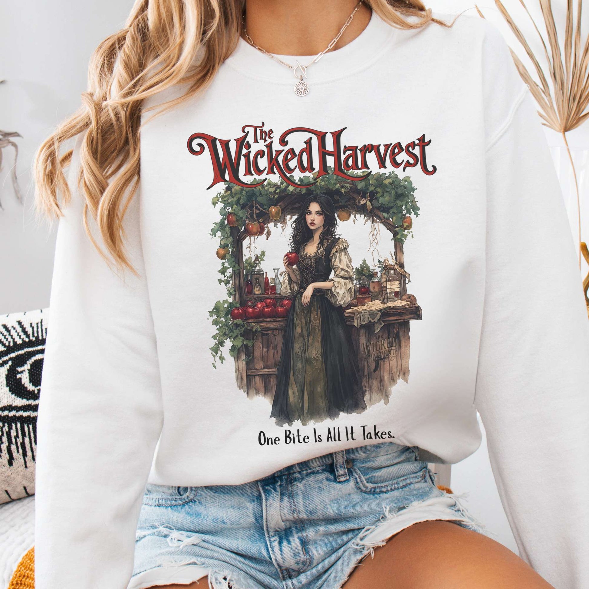 Sweatshirt White / S The Wicked Harvest Fairytale Sweatshirt The Mystic Eden