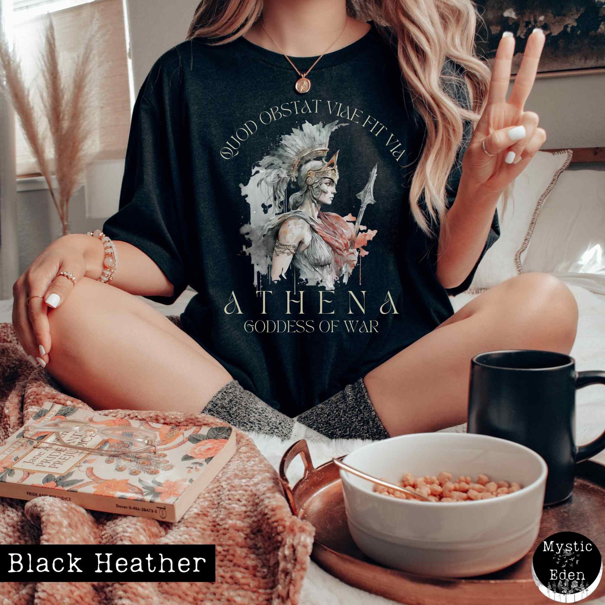 T-Shirt Athena Greek Mythology Shirt The Mystic Eden