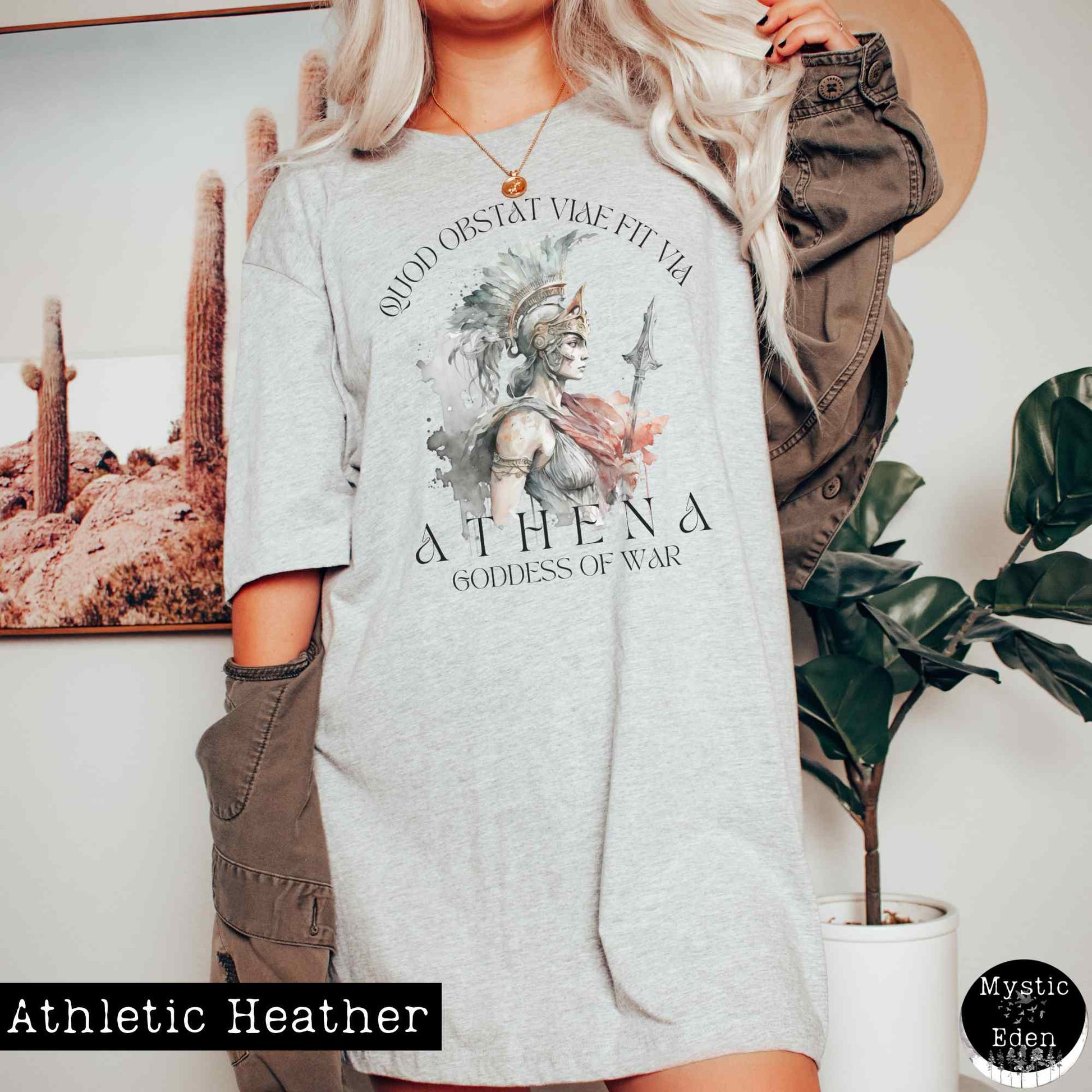 T-Shirt Athena Greek Mythology Shirt The Mystic Eden