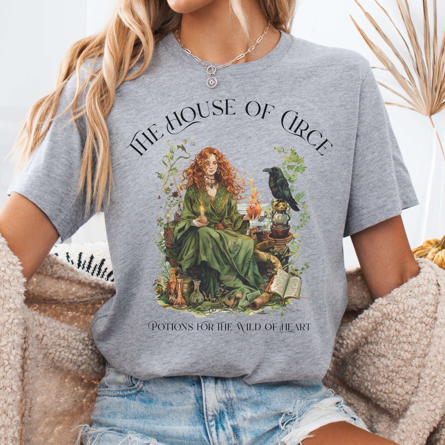 T-Shirt Athletic Heather / S The House of Circe Bella + Canvas Tee – Potions & Magic Tee The Mystic Eden
