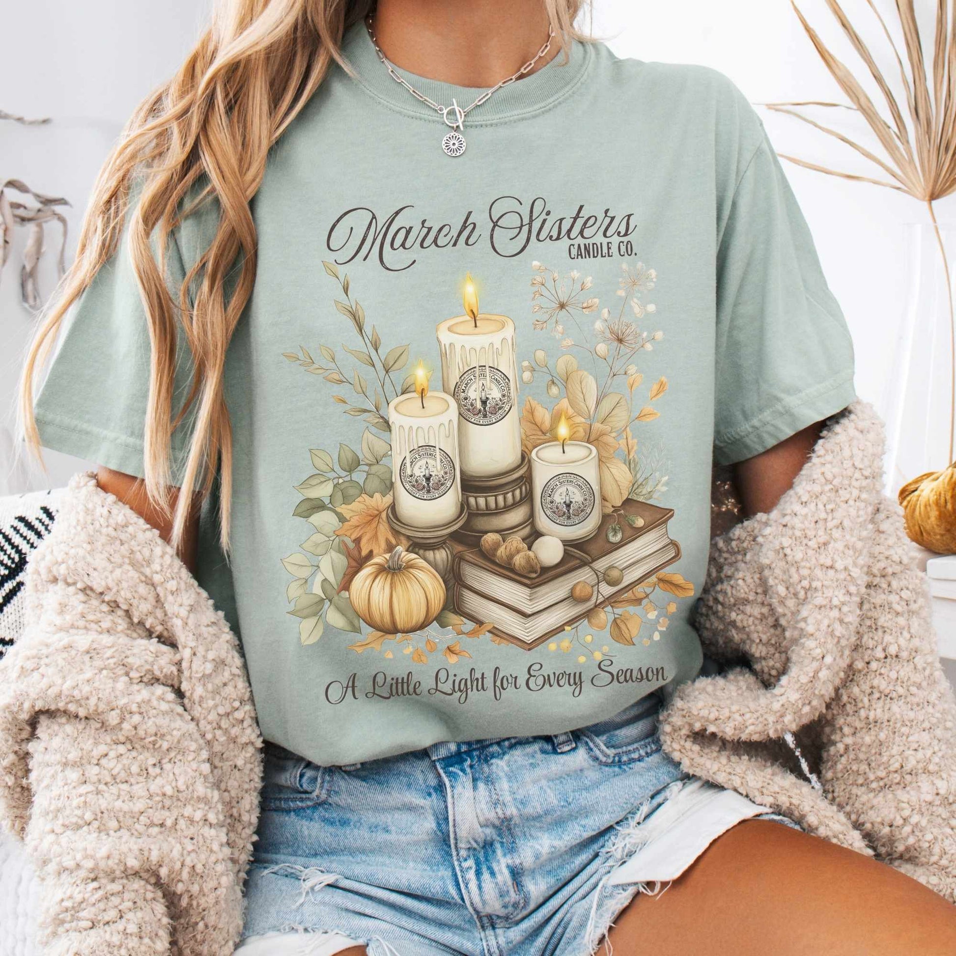 T-Shirt Bay / S March Sisters Candle Co Little Women Shirt The Mystic Eden