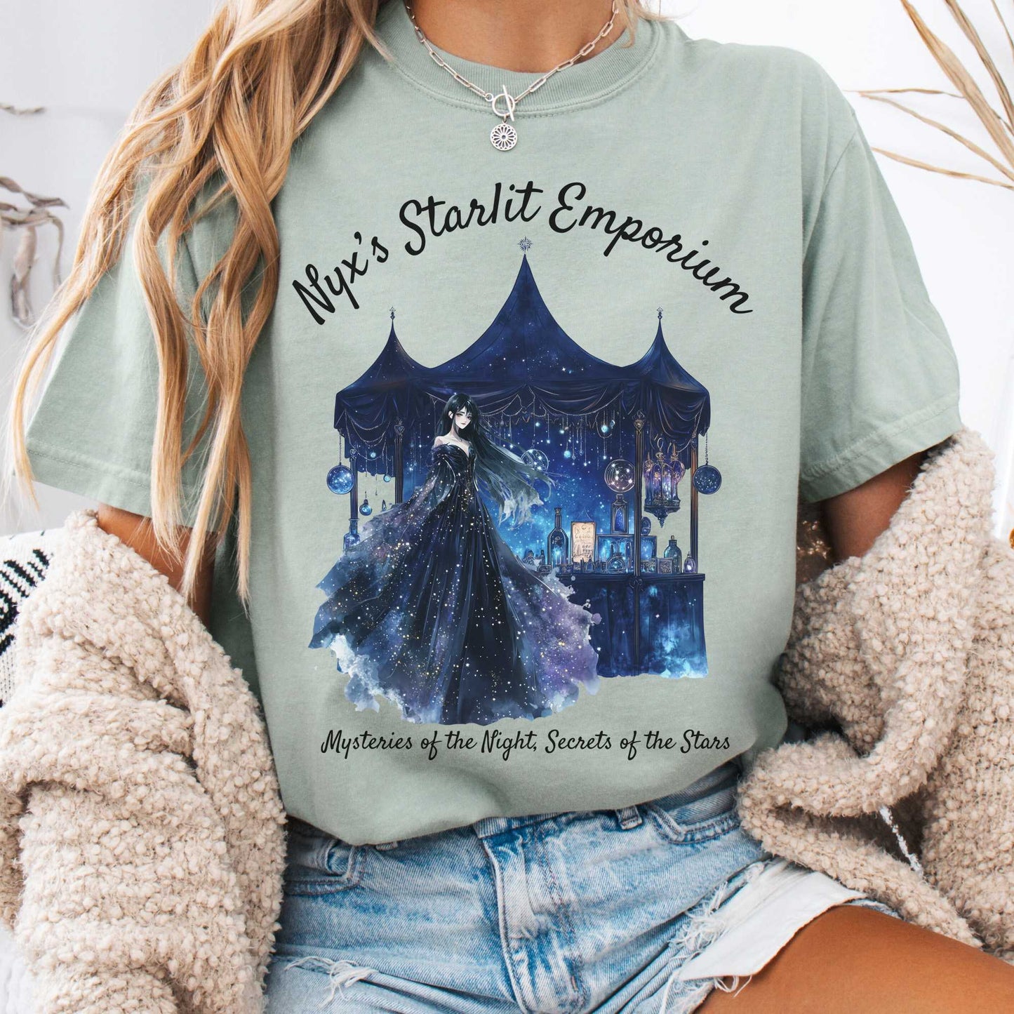 T-Shirt Bay / S Nyx's Starlit Emporium Greek Goddess Shirt The Mystic Eden