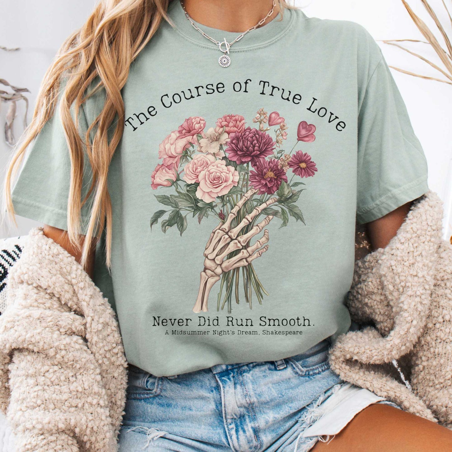 T-Shirt Bay / S The Course of True Love Never Did Run Smooth - Shakespeare Shirt The Mystic Eden
