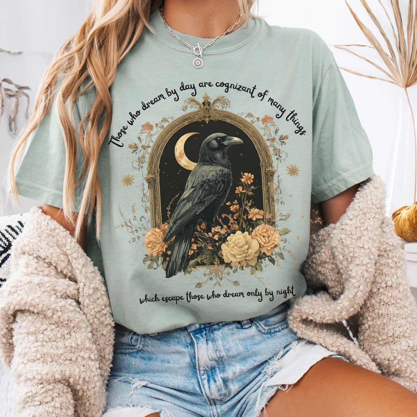 T-Shirt Bay / S Those Who Dream By Day Edgar Allan Poe Shirt The Mystic Eden