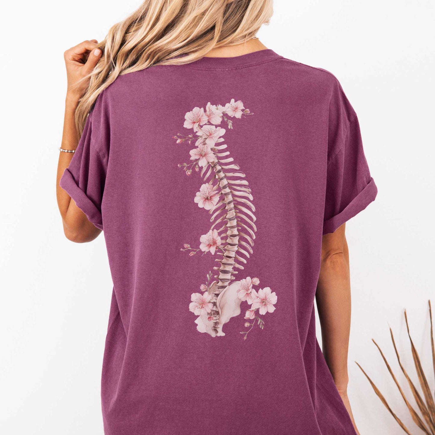 T-Shirt Berry / S Blossom Backbone Shirt The Mystic Eden