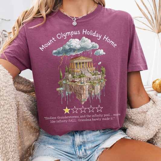 T-Shirt Berry / S Mount Olympus Holiday Home Shirt The Mystic Eden