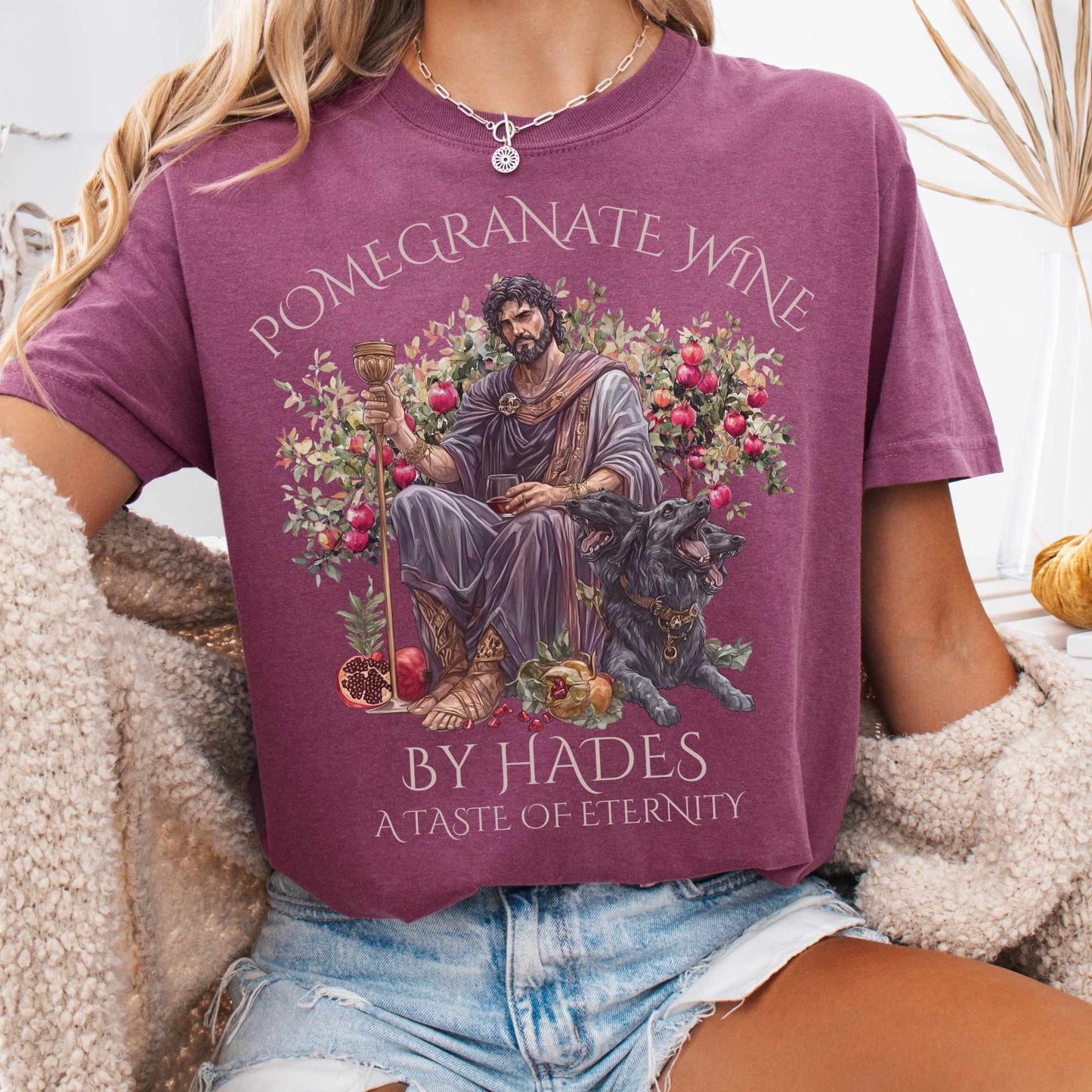 T-Shirt Berry / S Pomegranate Wine A Taste of Eternity Tee The Mystic Eden