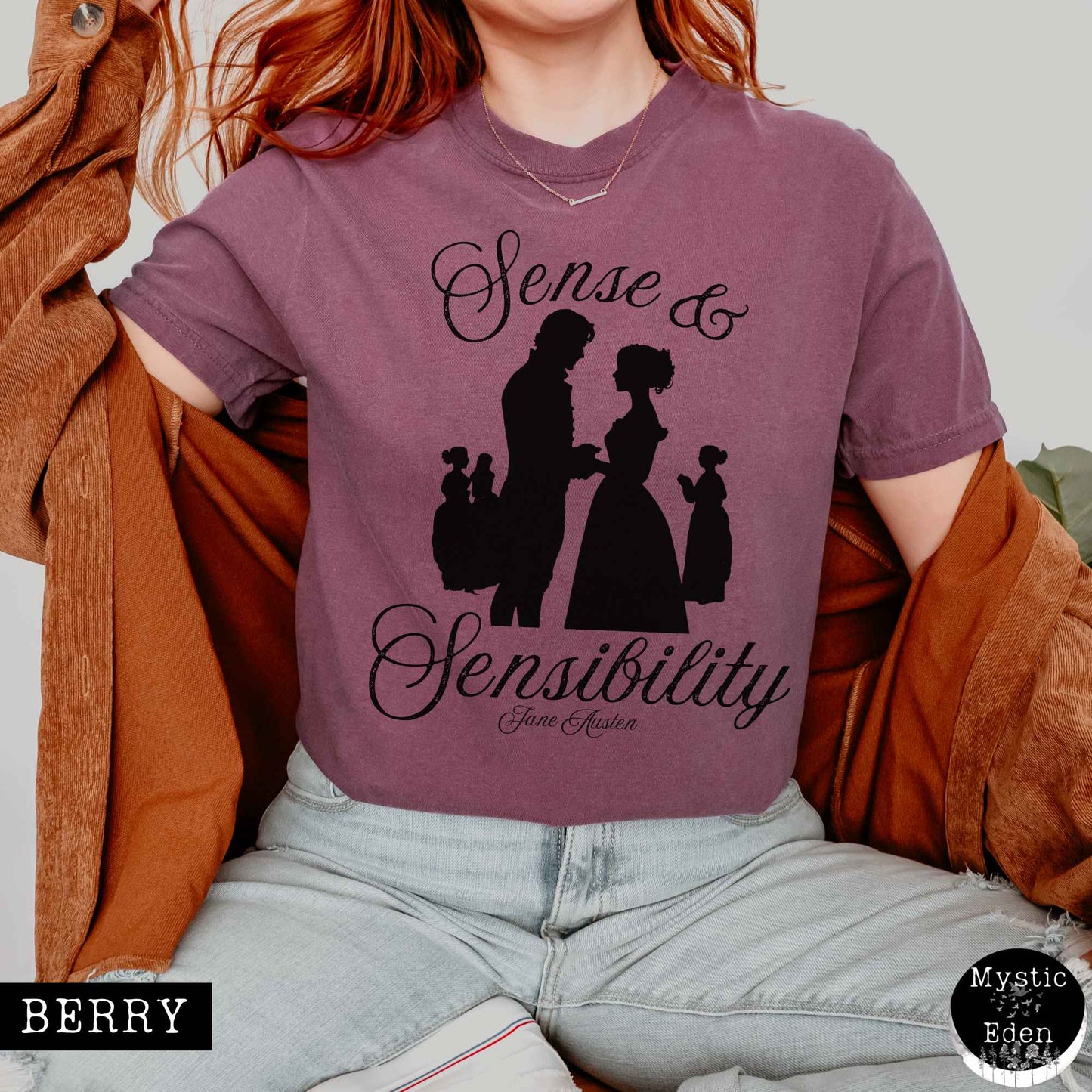 T-Shirt Berry / S Sense & Sensibility Jane Austen shirt The Mystic Eden