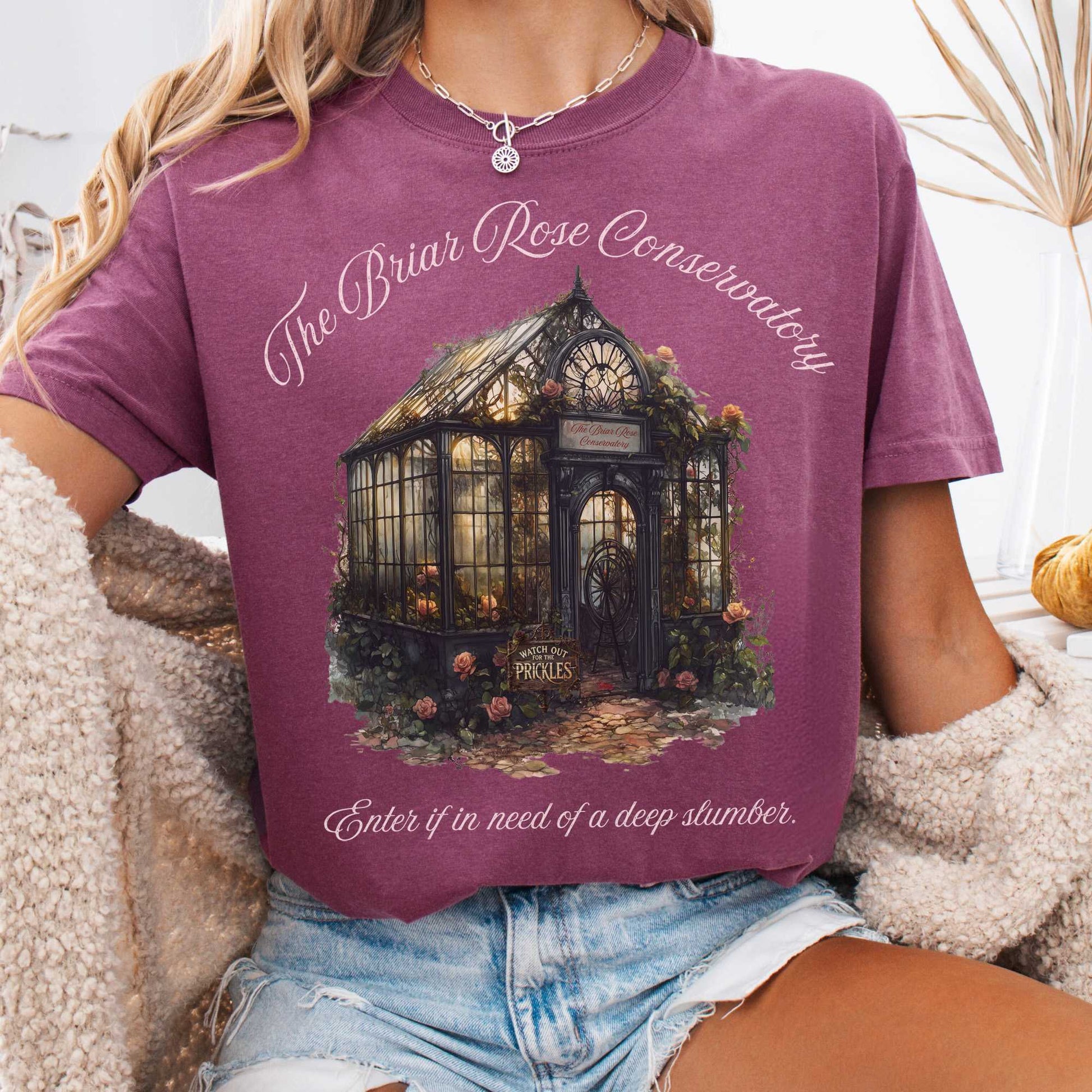 T-Shirt Berry / S The Briar Rose Conservatory Fairytale Shirt The Mystic Eden
