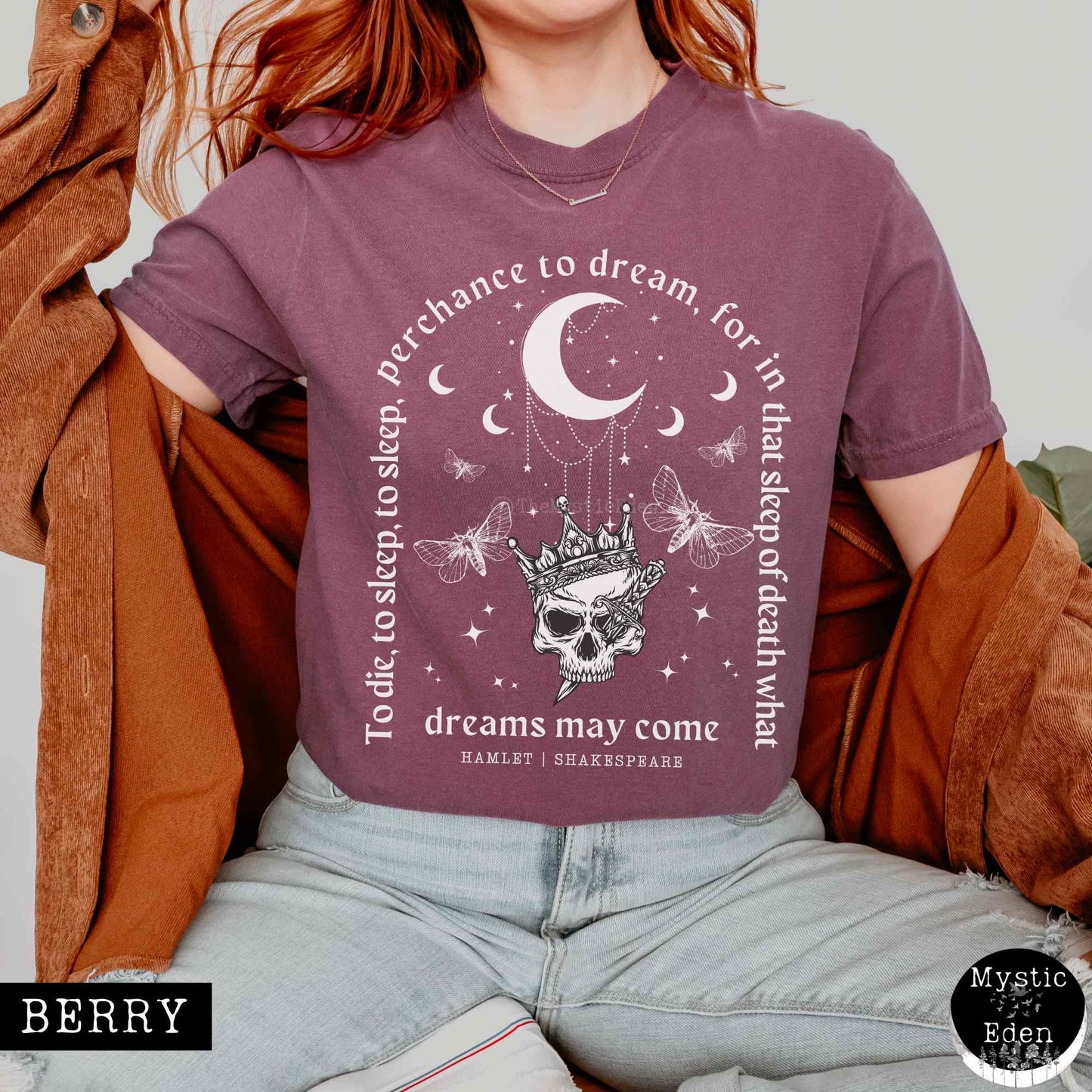 T-Shirt Berry / S Vintage Hamlet Shakespeare T-Shirt The Mystic Eden