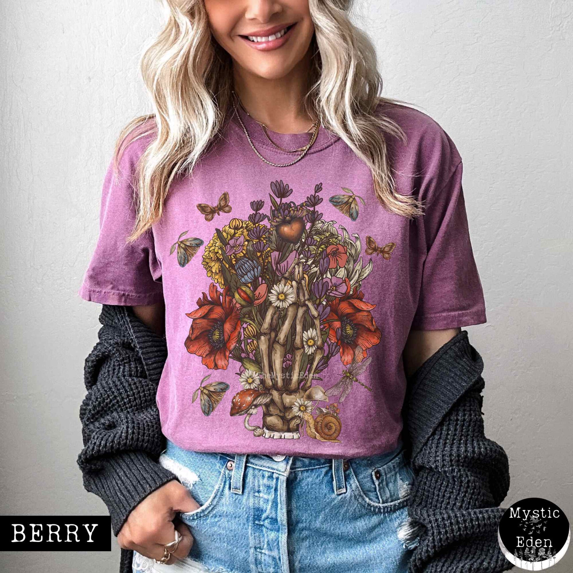 T-Shirt Berry / S Witchy goblincore shirt The Mystic Eden