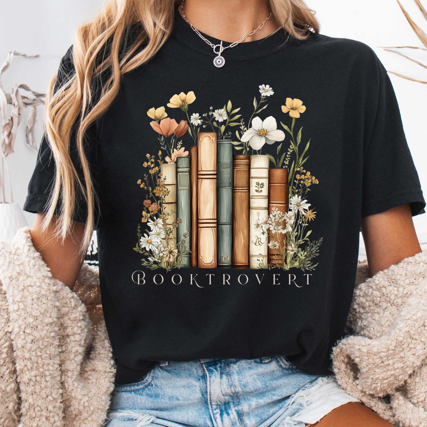 T-Shirt Black / S Booktrovert shirt The Mystic Eden