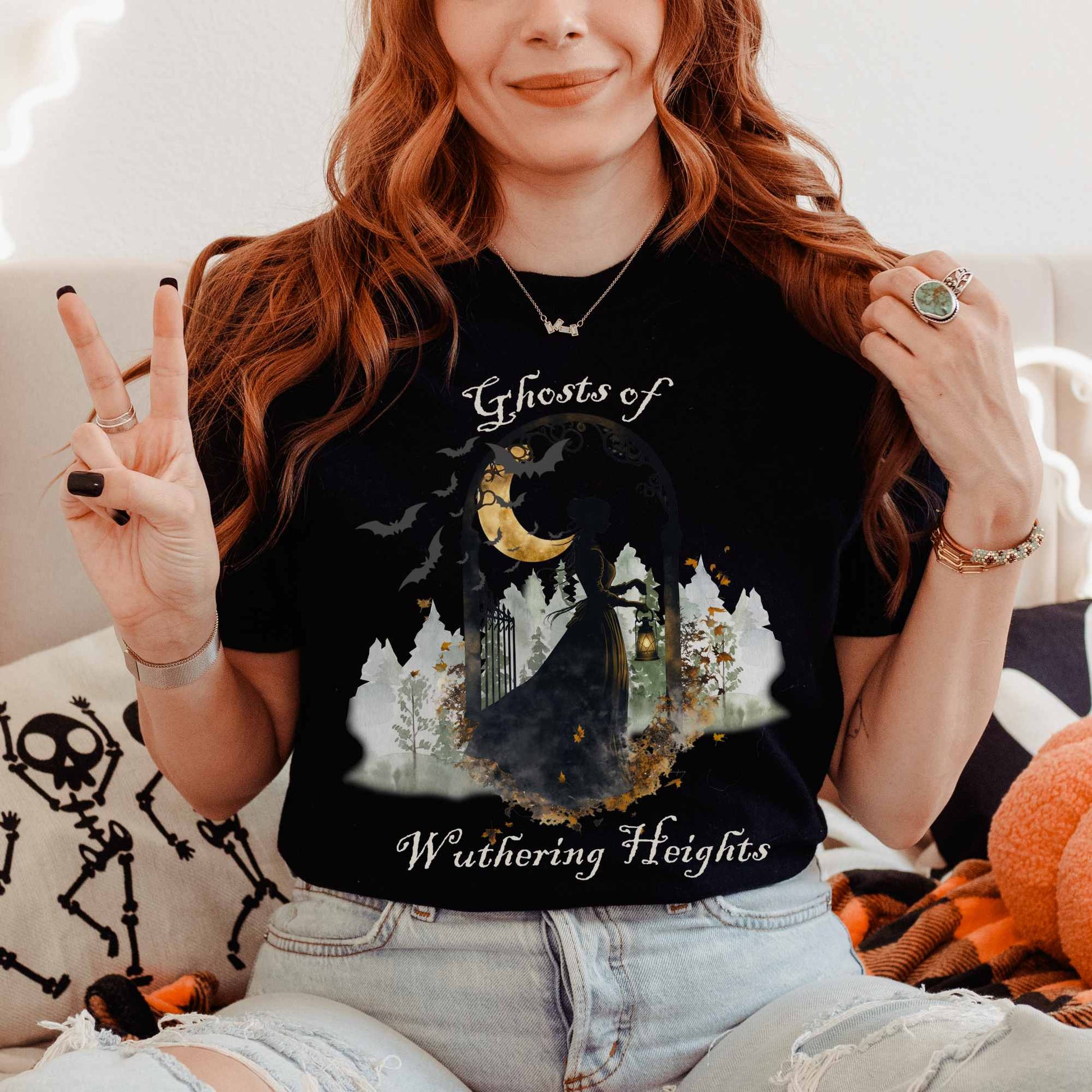 T-Shirt Black / S Ghosts of Wuthering Heights Halloween Shirt The Mystic Eden