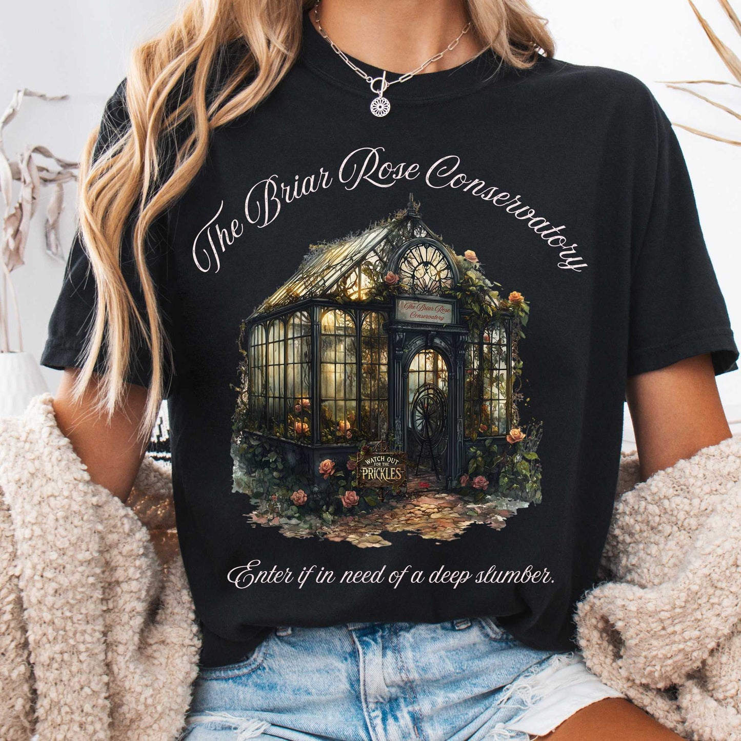 T-Shirt Black / S The Briar Rose Conservatory Fairytale Shirt The Mystic Eden