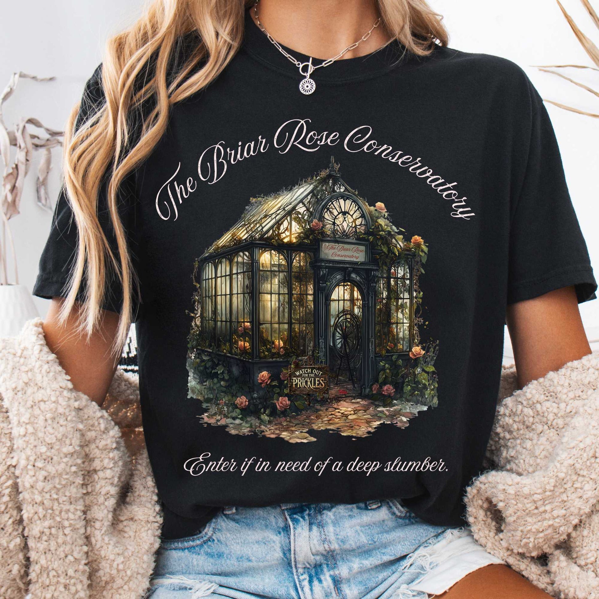 T-Shirt Black / S The Briar Rose Conservatory Fairytale Shirt The Mystic Eden