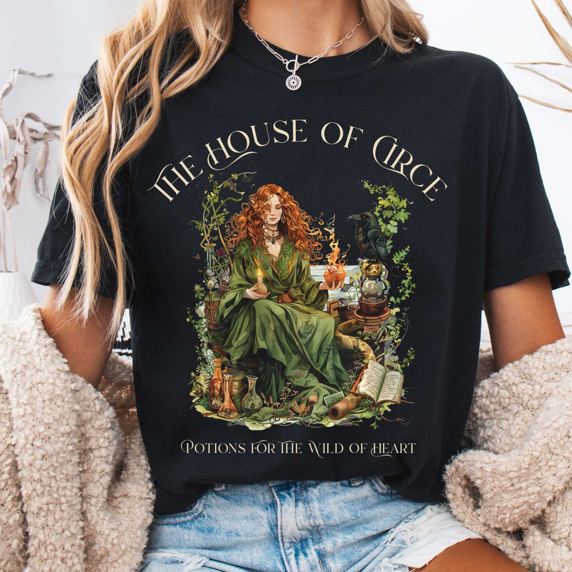 T-Shirt Black / S The House of Circe T-Shirt β Potions & Magic Tee The Mystic Eden
