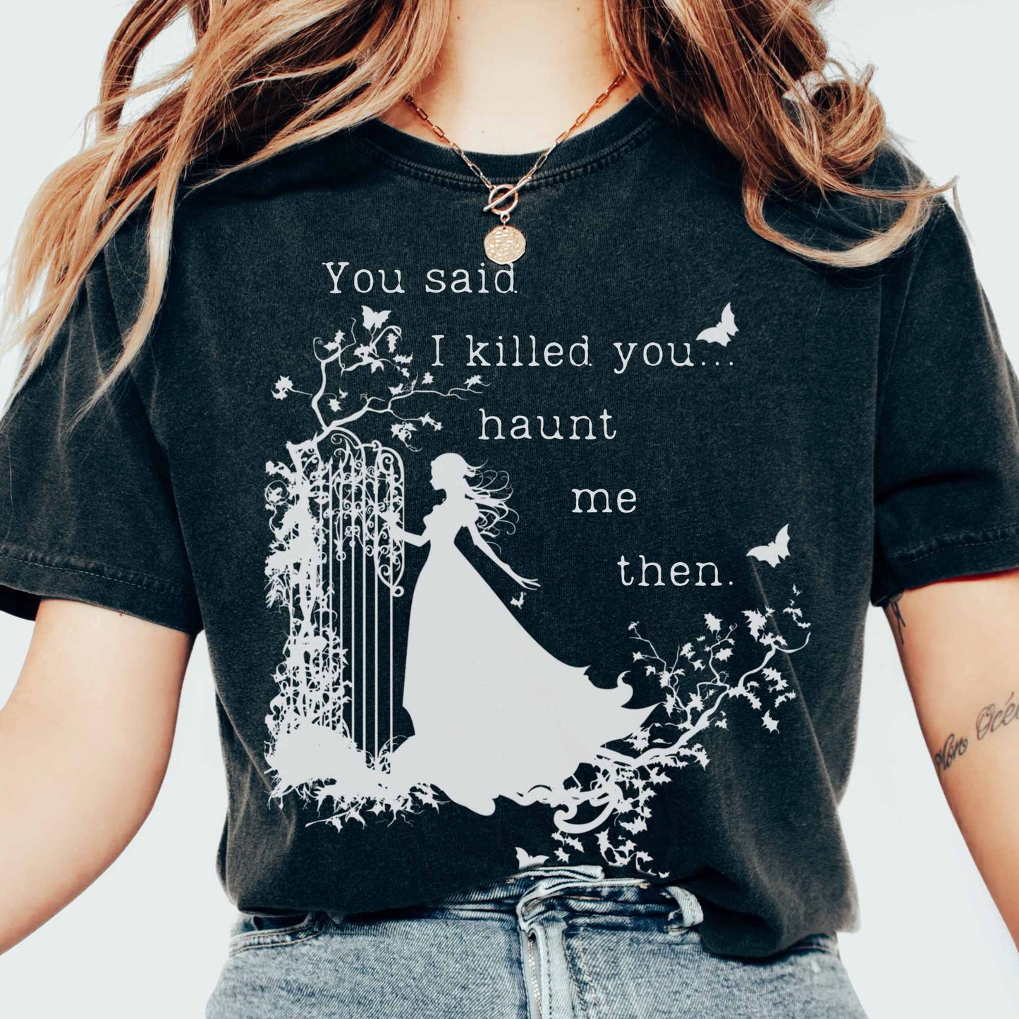 T-Shirt Black / S Wuthering Heights Emily Bronte Halloween Shirt The Mystic Eden