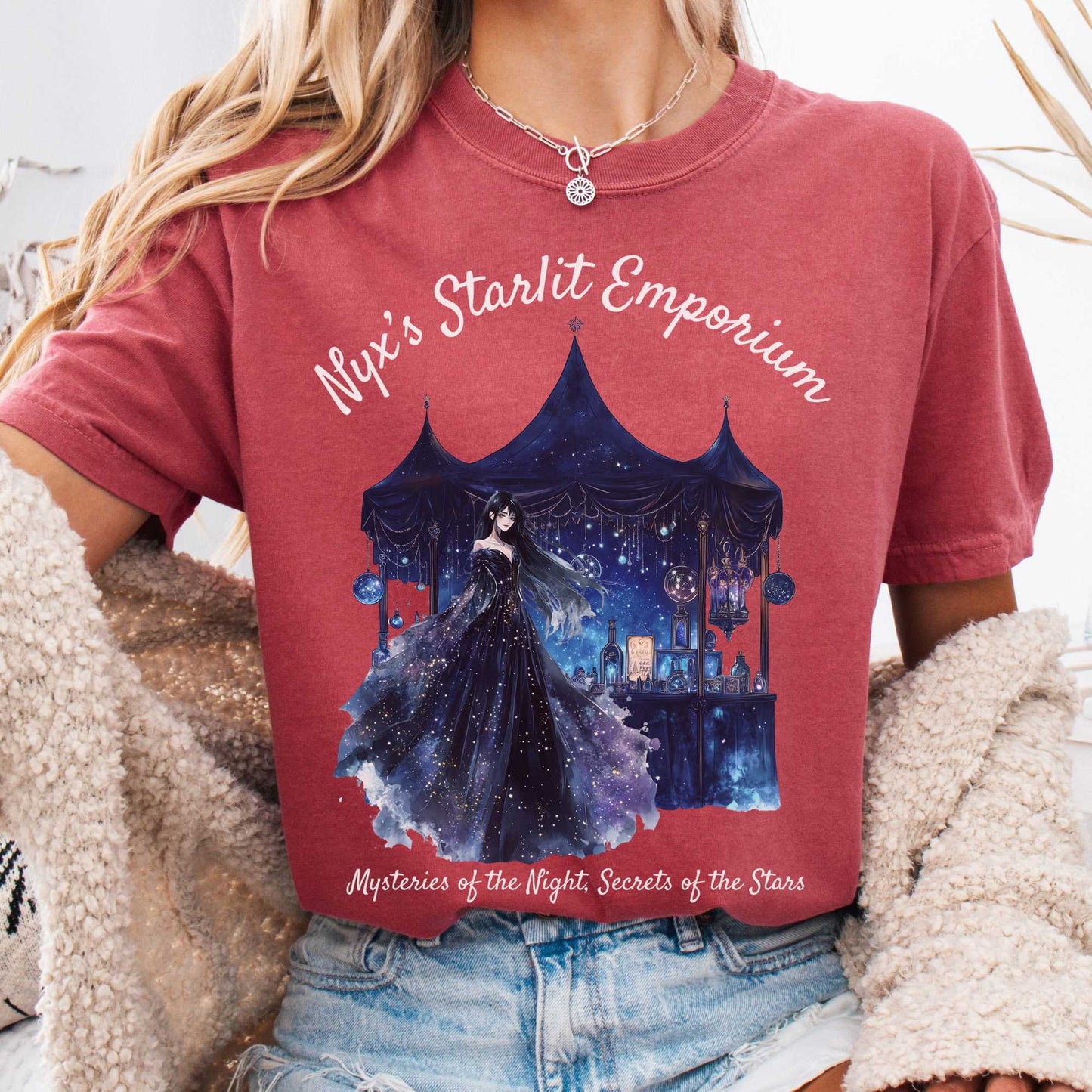 T-Shirt Crimson / S Nyx's Starlit Emporium Greek Goddess Shirt The Mystic Eden