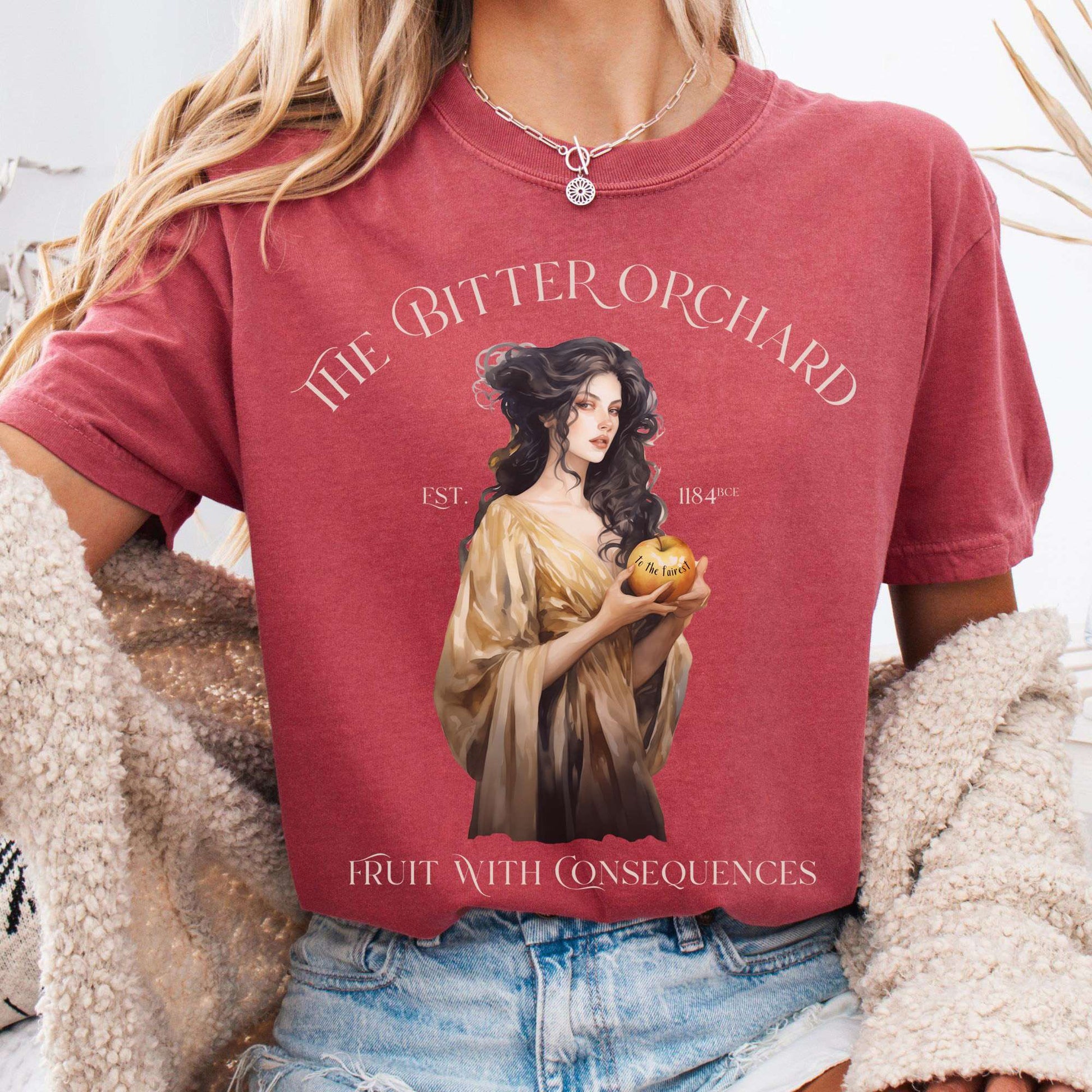 T-Shirt Crimson / S The Bitter Orchard T-Shirt β Fruit With Consequences The Mystic Eden