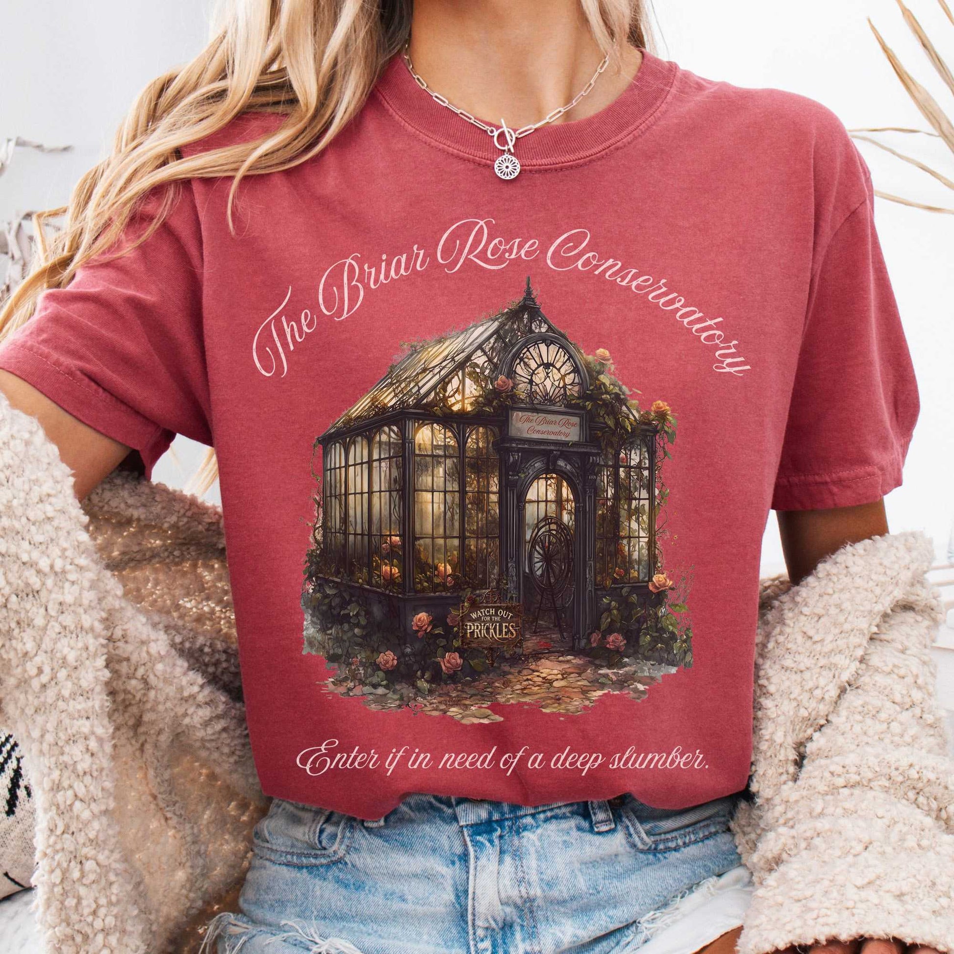 T-Shirt Crimson / S The Briar Rose Conservatory Fairytale Shirt The Mystic Eden