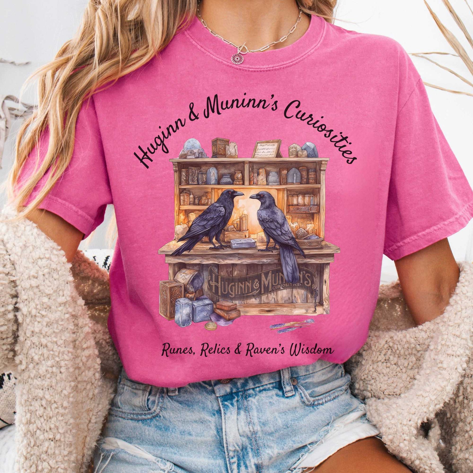 T-Shirt Crunchberry / S Huginn and Muninn's Curiosities Norse Gods Shirt The Mystic Eden