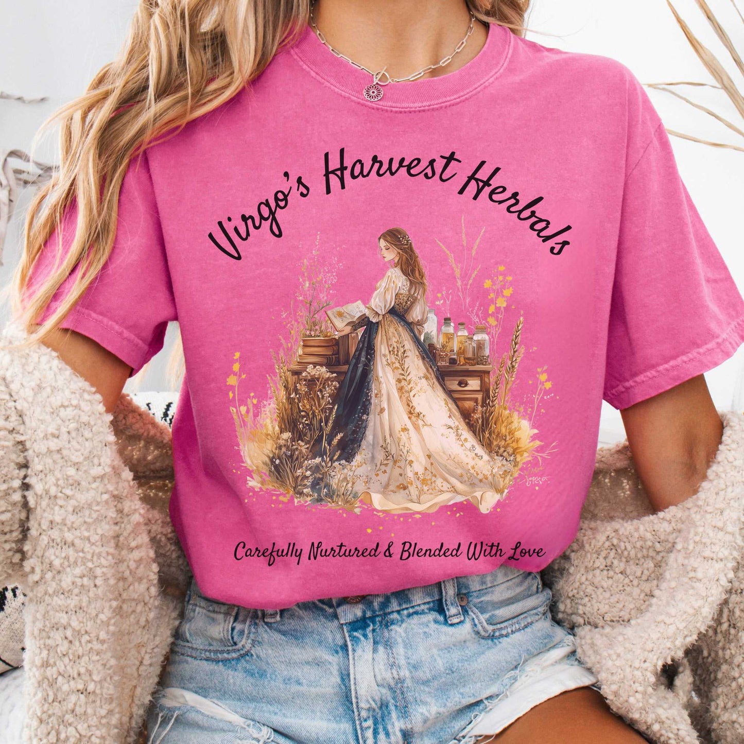 T-Shirt Crunchberry / S Virgo's Harvest Herbals Zodiac Shirt The Mystic Eden