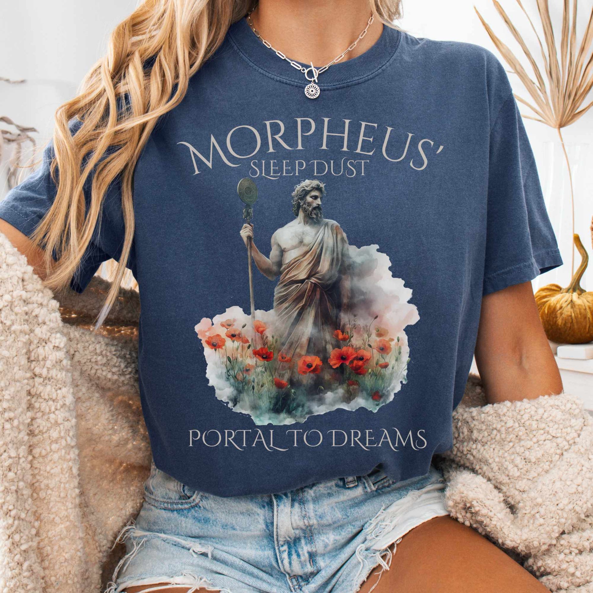 T-Shirt Denim / S Morpheus' Sleep Dust - Portal to Dreams Tee The Mystic Eden