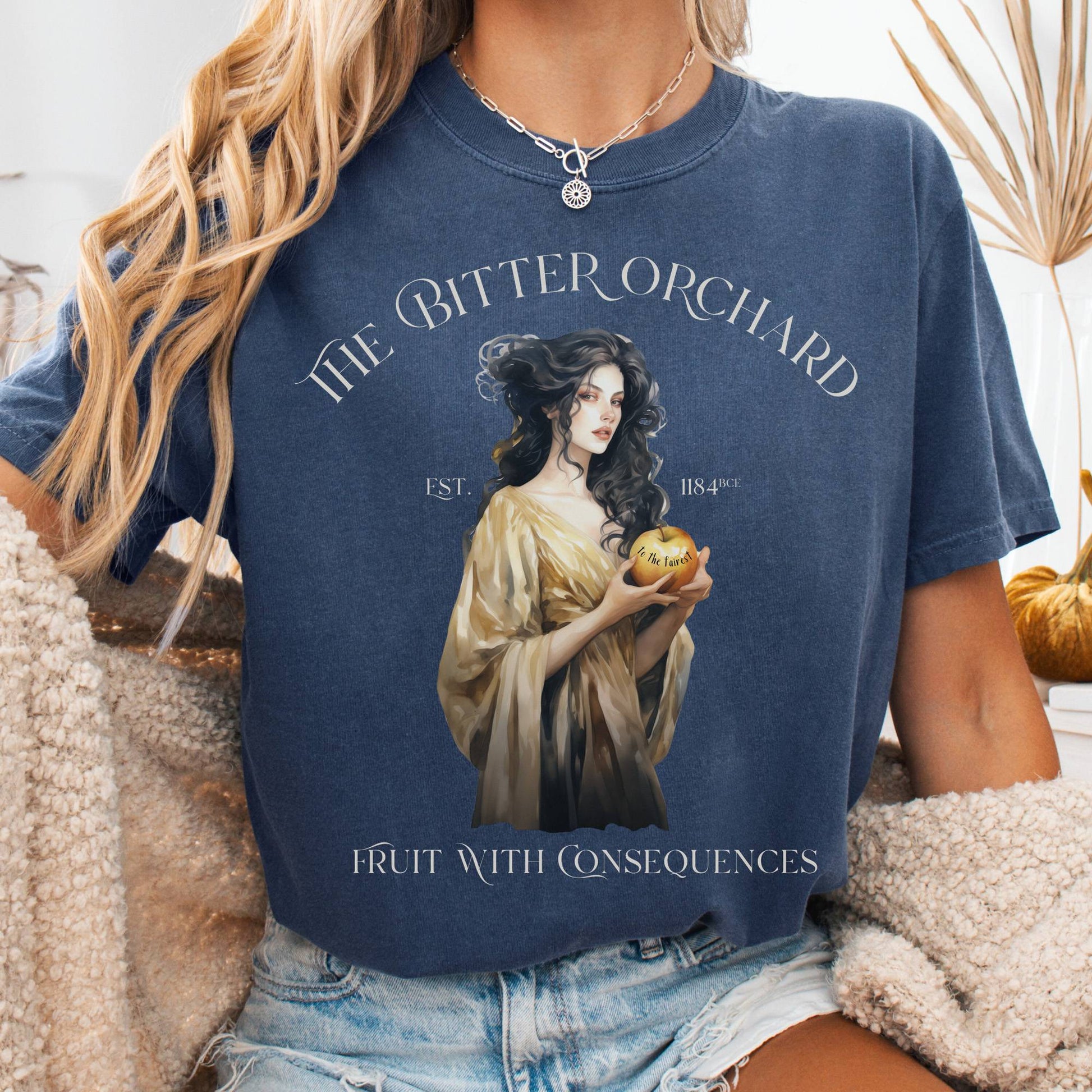 T-Shirt Denim / S The Bitter Orchard T-Shirt β Fruit With Consequences The Mystic Eden