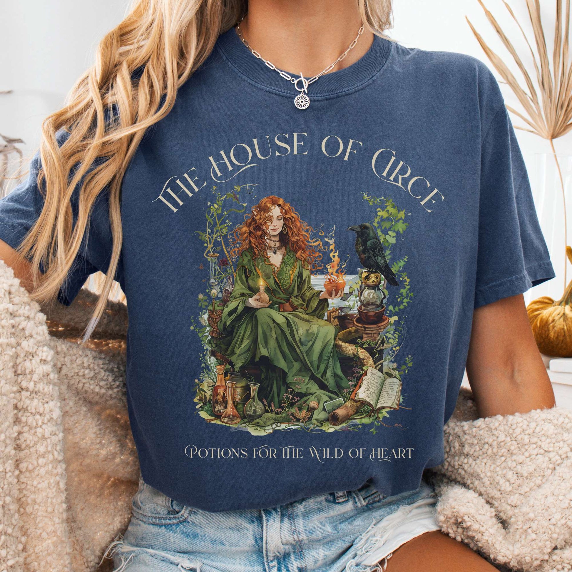 T-Shirt Denim / S The House of Circe T-Shirt β Potions & Magic Tee The Mystic Eden