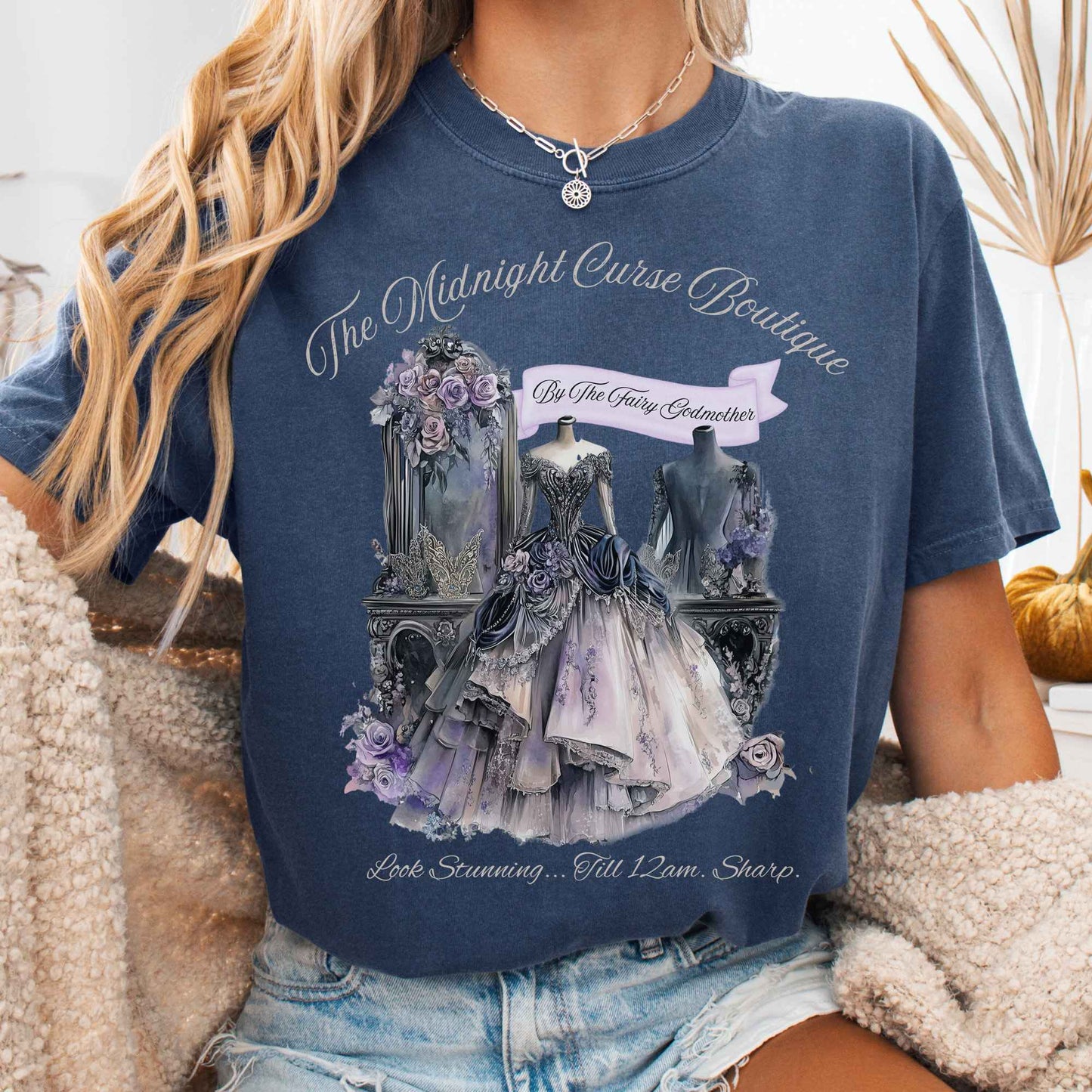 T-Shirt Denim / S The Midnight Curse Boutique Fairytale Shirt The Mystic Eden