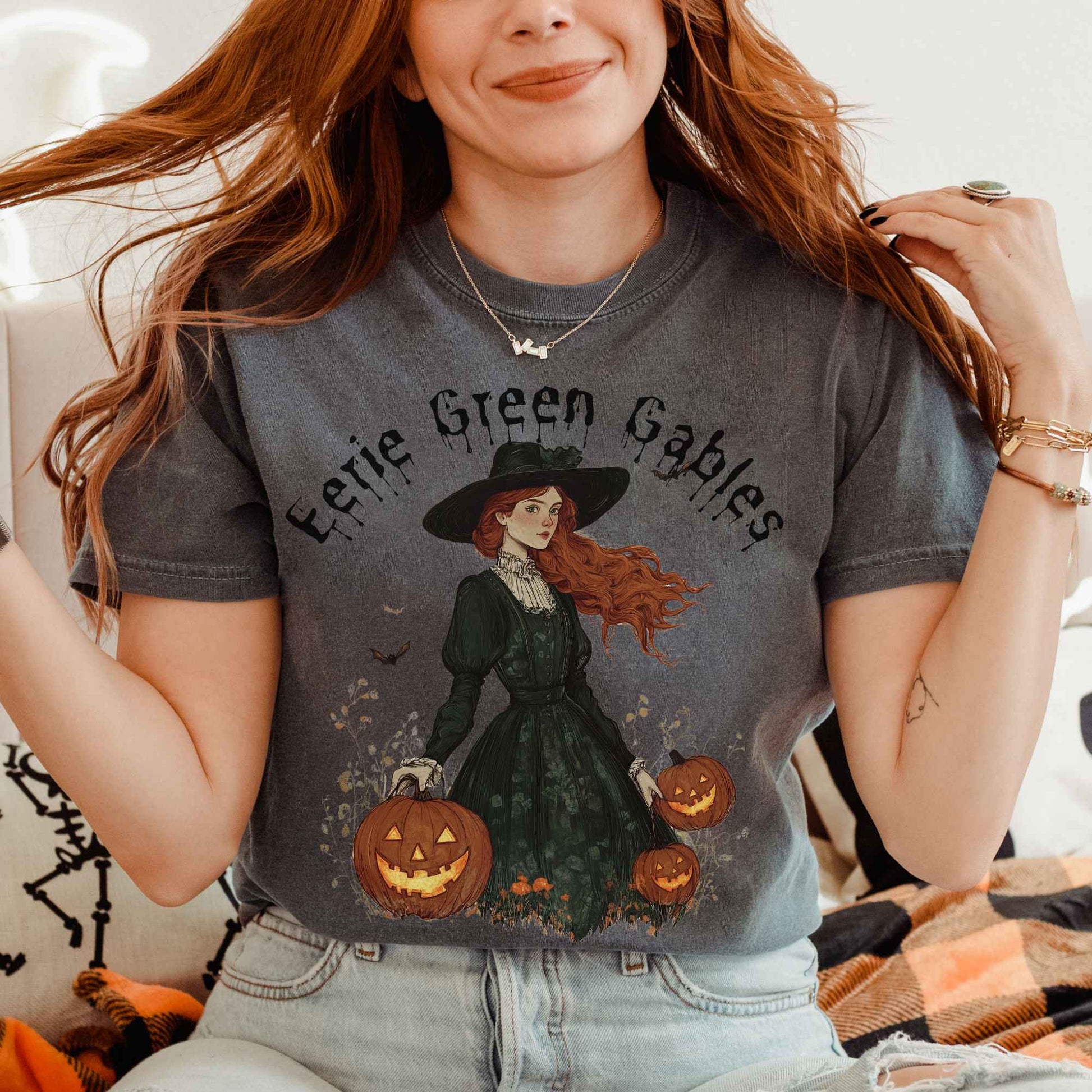 T-Shirt Eerie Green Gables Halloween Shirt The Mystic Eden
