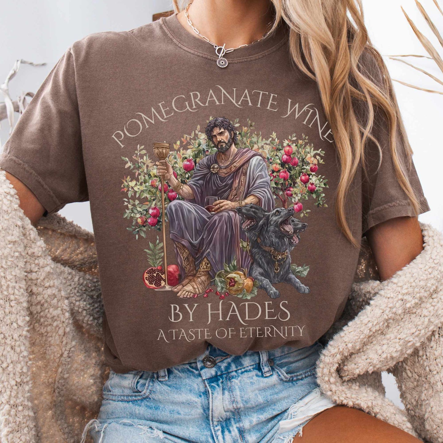 T-Shirt Espresso / S Pomegranate Wine A Taste of Eternity Tee The Mystic Eden