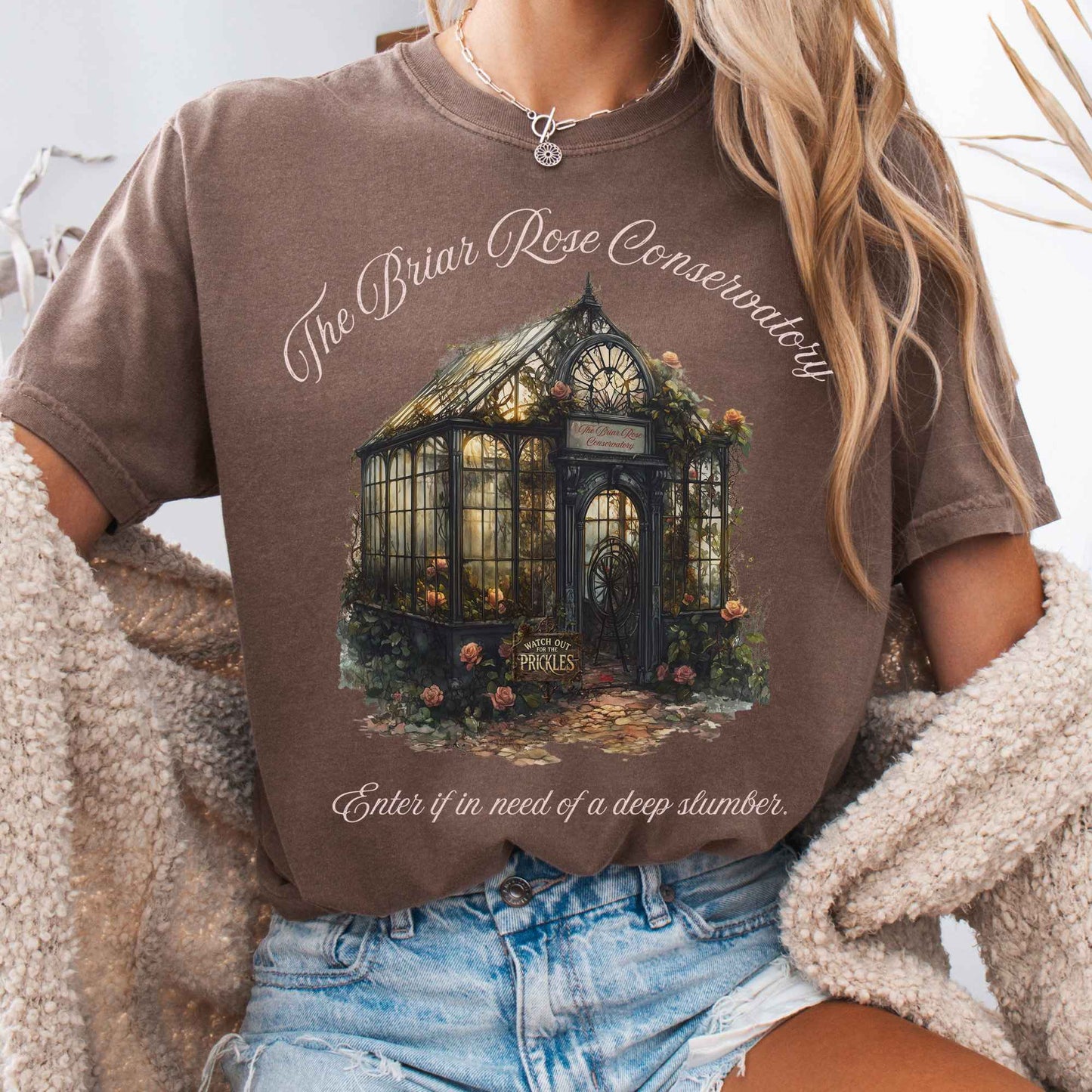 T-Shirt Espresso / S The Briar Rose Conservatory Fairytale Shirt The Mystic Eden