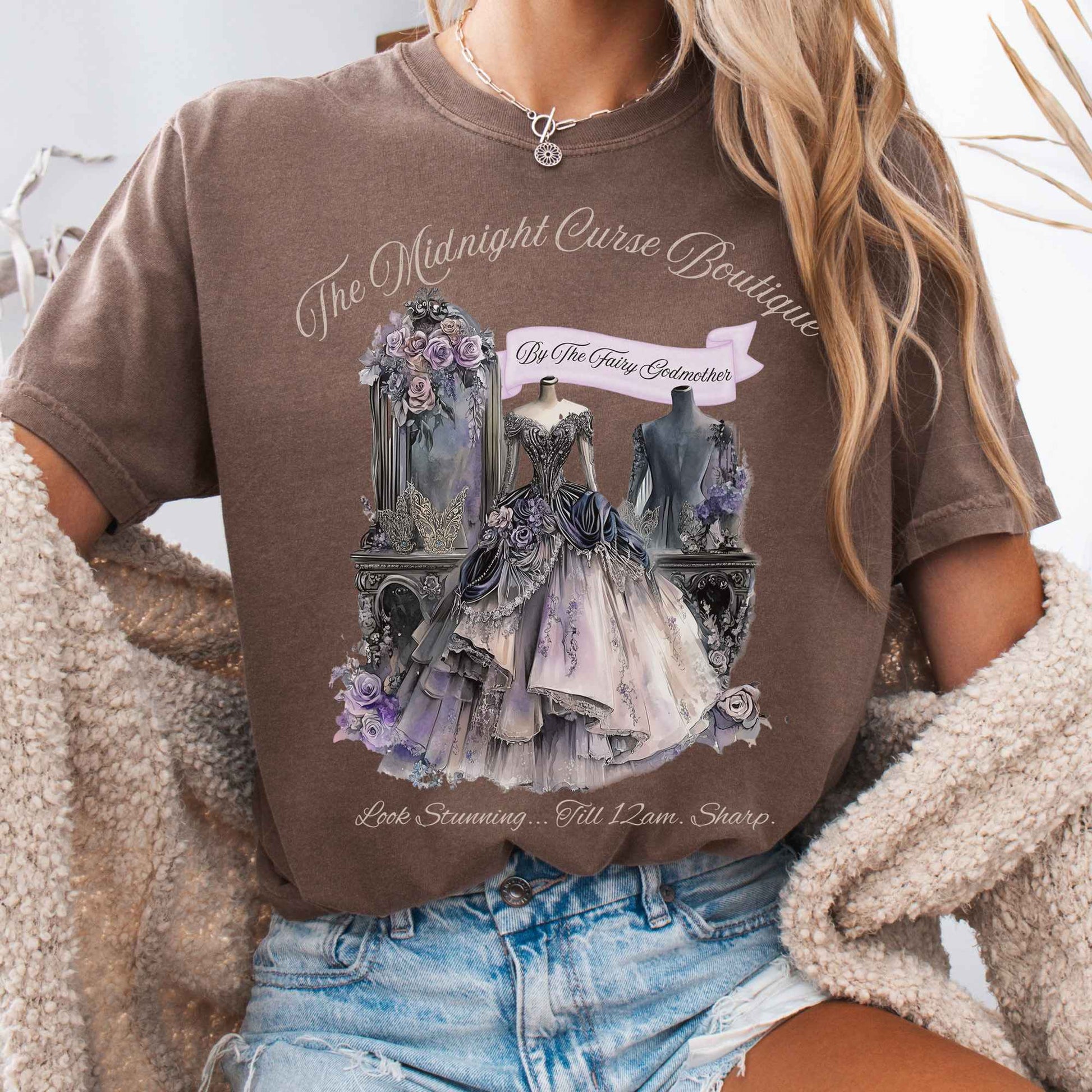 T-Shirt Espresso / S The Midnight Curse Boutique Fairytale Shirt The Mystic Eden