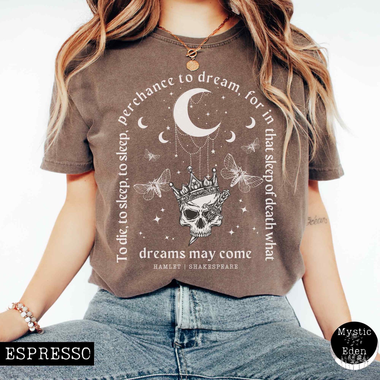 T-Shirt Espresso / S Vintage Hamlet Shakespeare T-Shirt The Mystic Eden