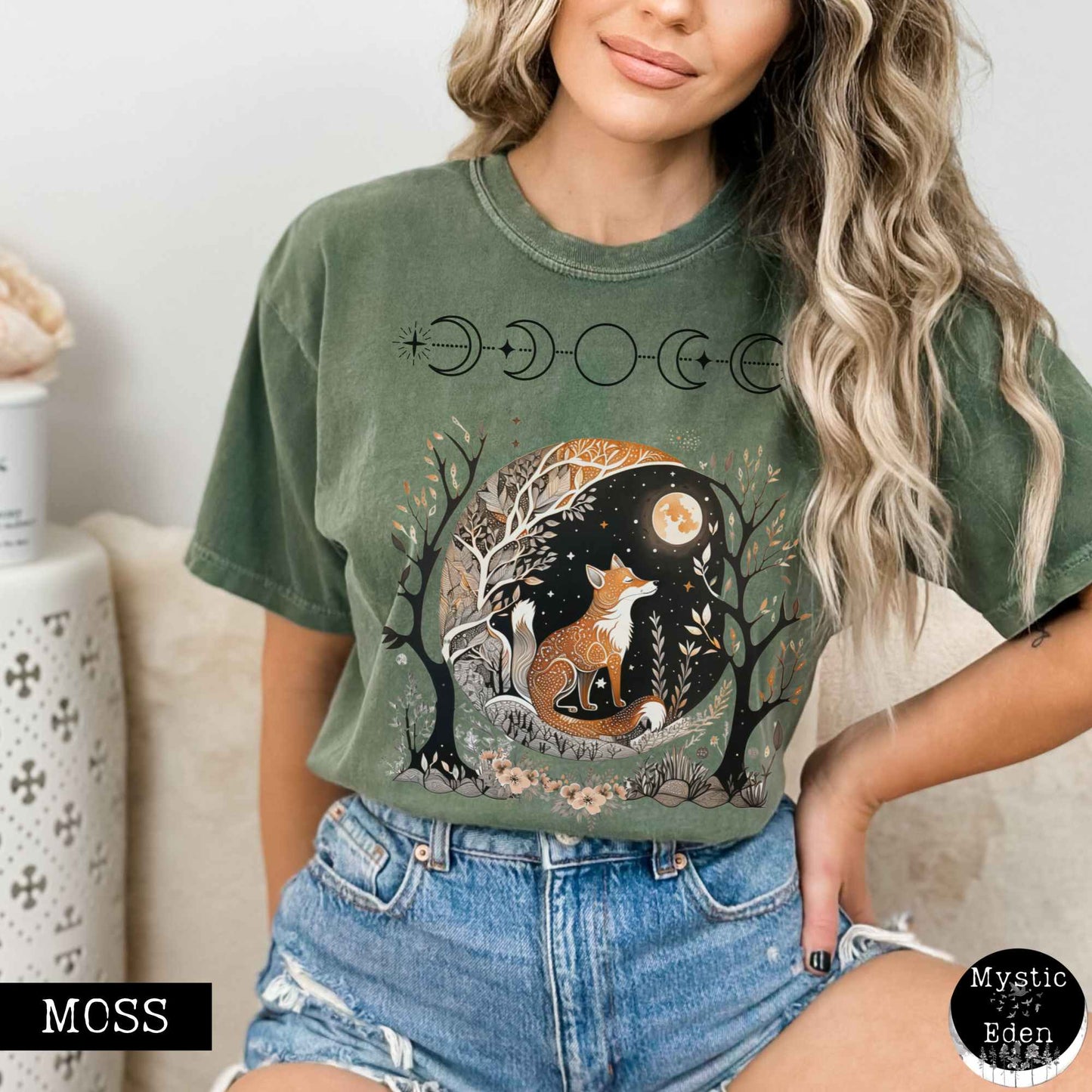 T-Shirt Fox goblincore shirt witchy whimsigoth t-shirt The Mystic Eden