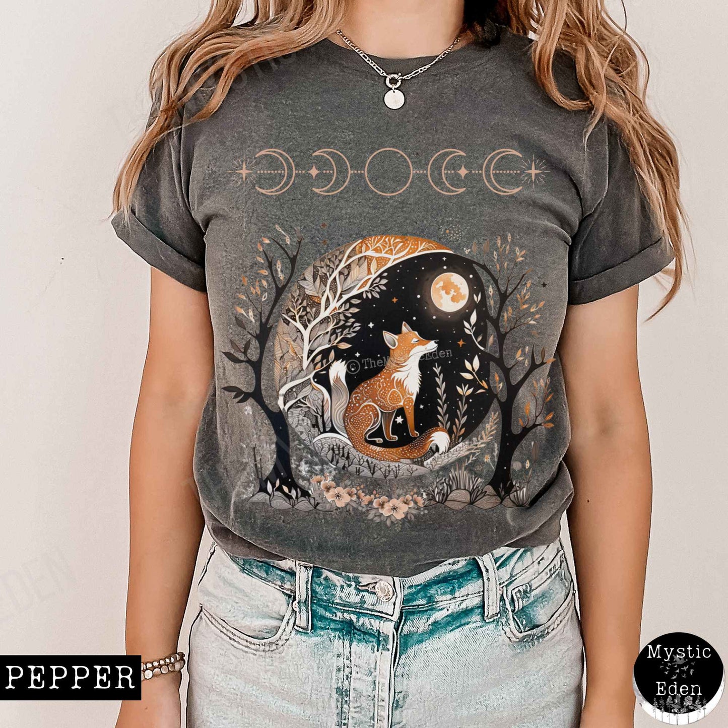 T-Shirt Fox goblincore shirt witchy whimsigoth t-shirt The Mystic Eden