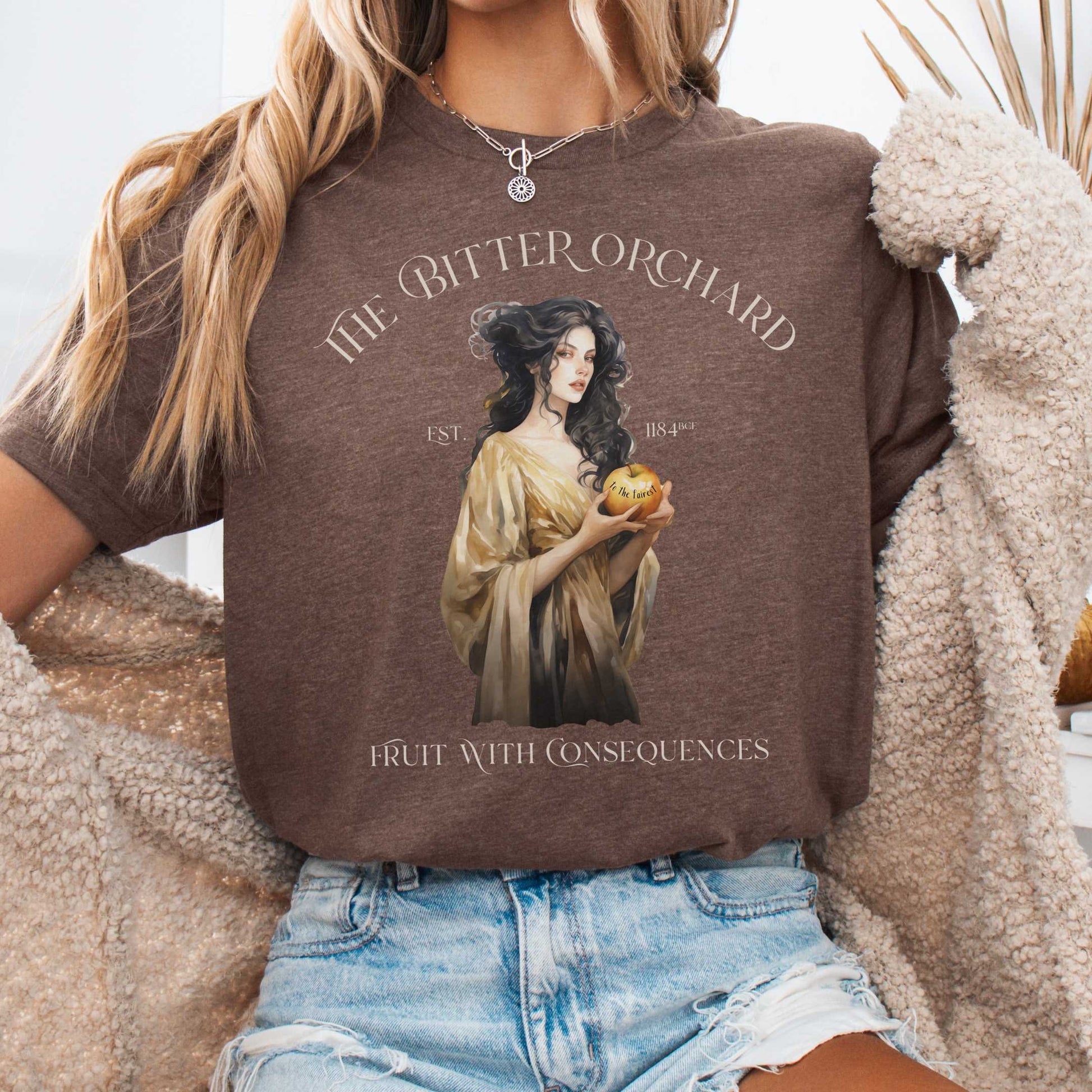 T-Shirt Heather Brown / S The Bitter Orchard Bella + Canvas Tee – Fruit With Consequences The Mystic Eden
