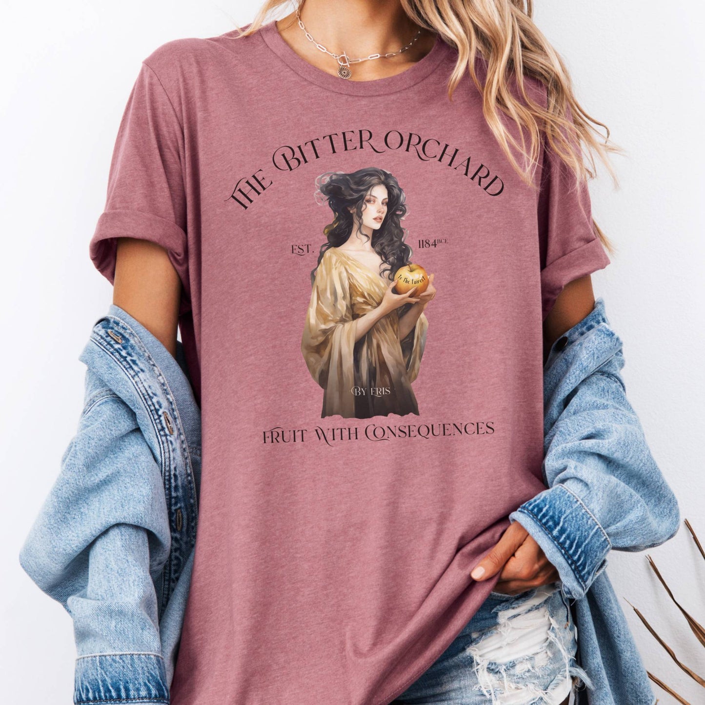 T-Shirt Heather Mauve / S The Bitter Orchard Bella + Canvas Tee – Fruit With Consequences The Mystic Eden