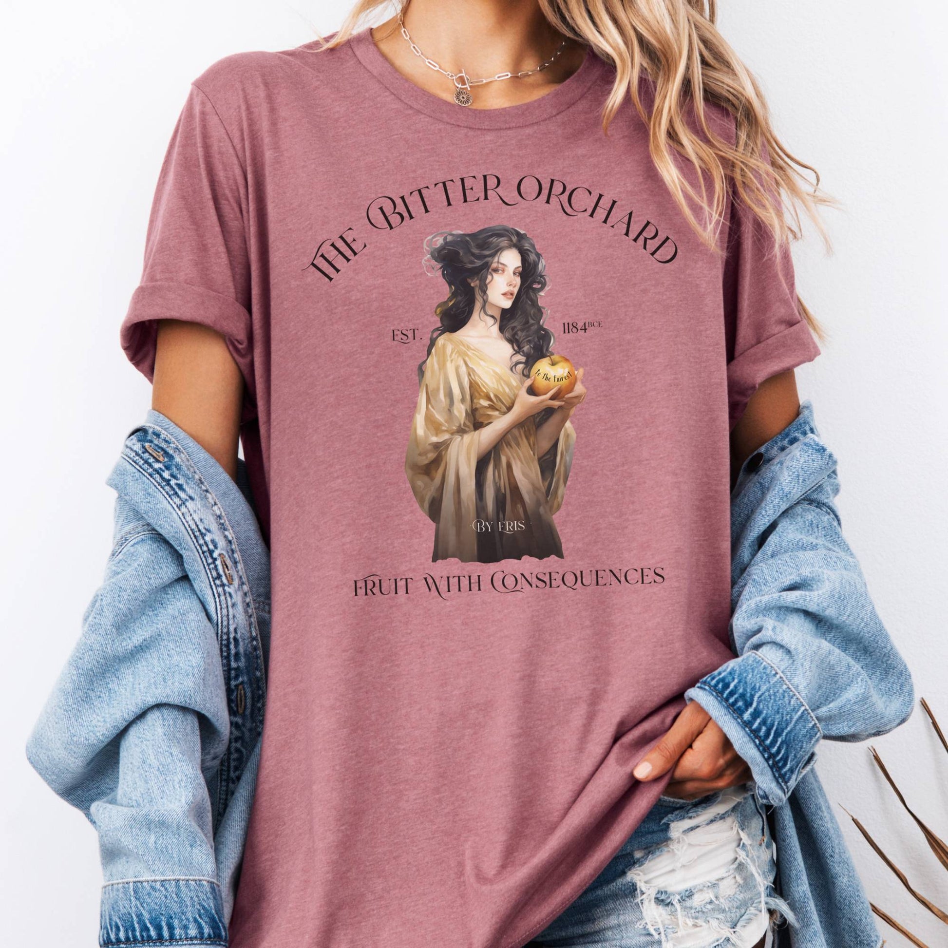 T-Shirt Heather Mauve / S The Bitter Orchard Bella + Canvas Tee – Fruit With Consequences The Mystic Eden