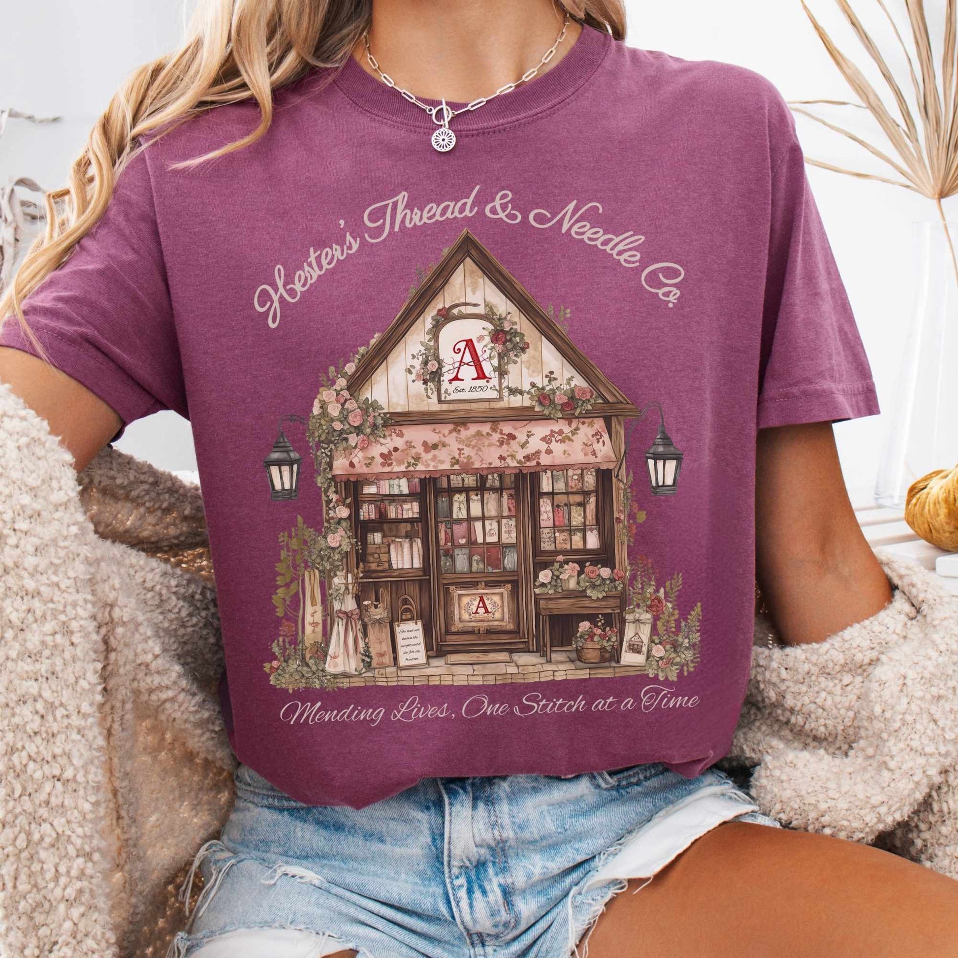 T-Shirt Hester's Thread & Needle Co. Scarlet Letter Tee The Mystic Eden