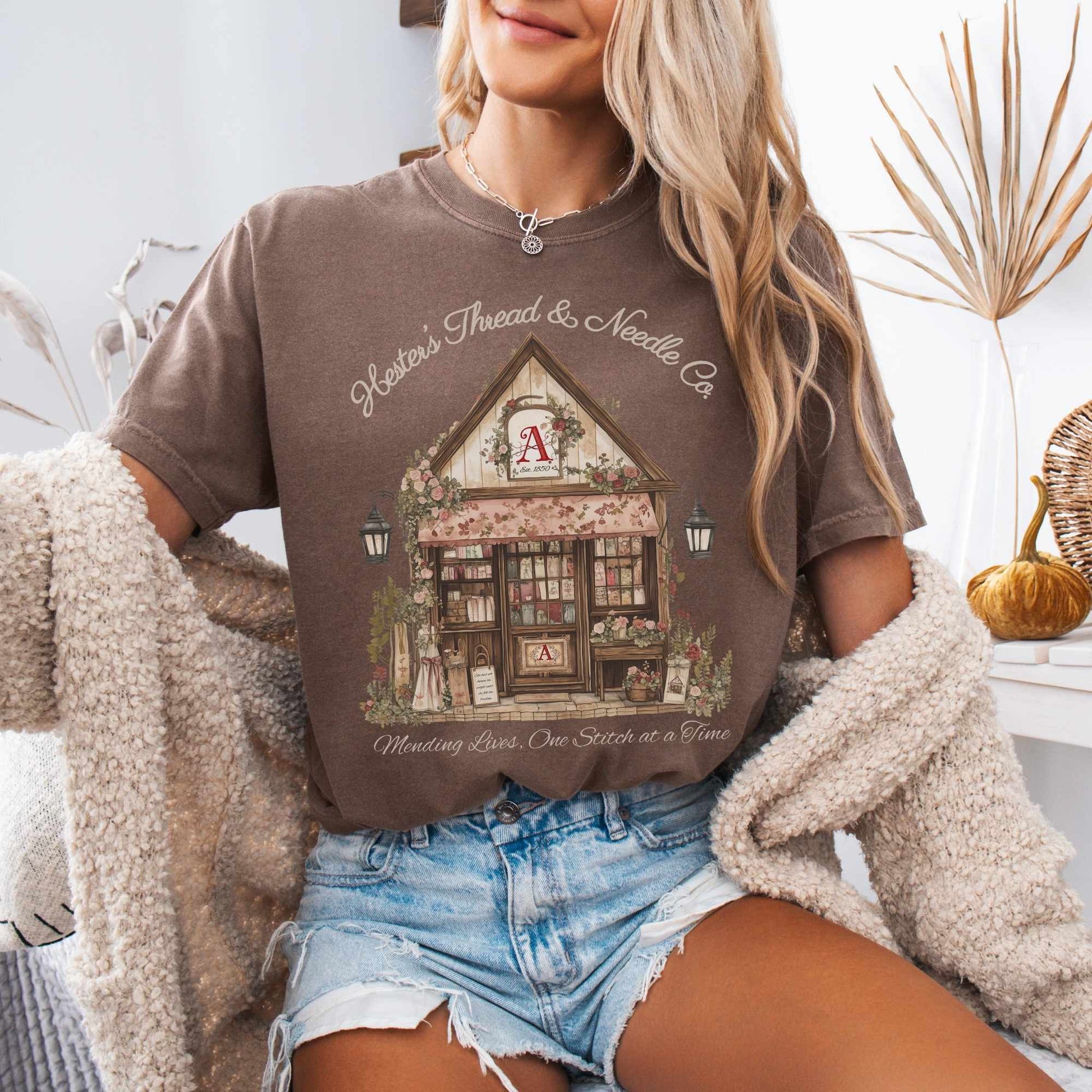 T-Shirt Hester's Thread & Needle Co. Scarlet Letter Tee The Mystic Eden