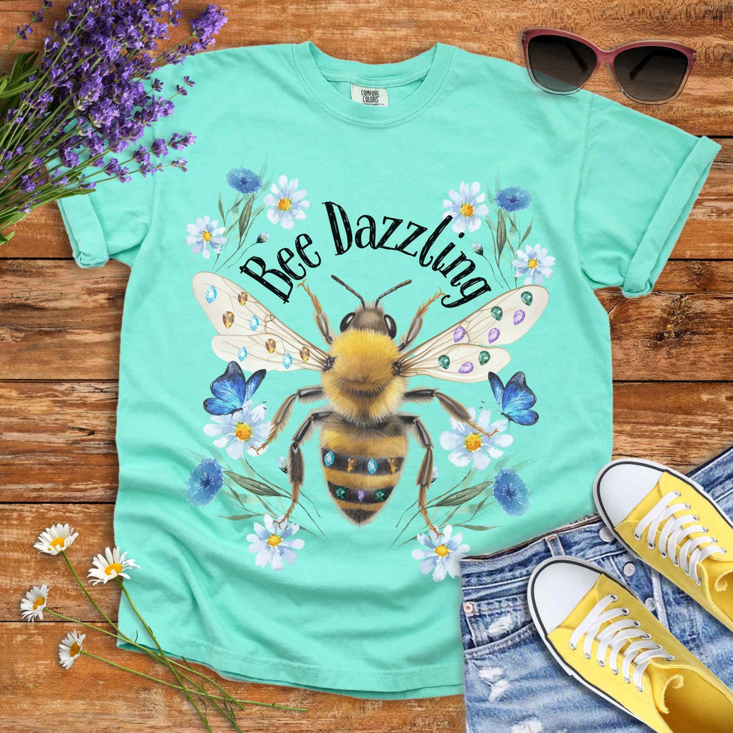 T-Shirt Island Reef / S Vintage Bee Dazzling T-Shirt The Mystic Eden