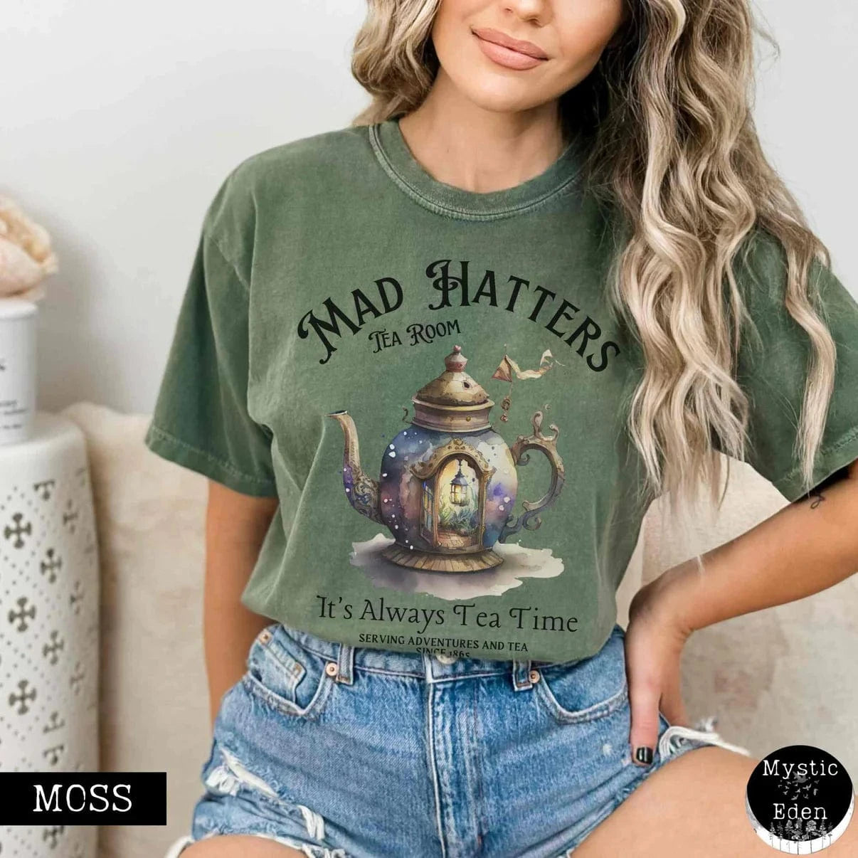 T-Shirt It's Alway's Tea Time - Mad Hatters Tea Room Shirt The Mystic Eden