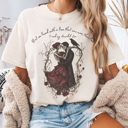 T-Shirt Ivory / S Annabel Lee Edgar Allan Poe Shirt The Mystic Eden