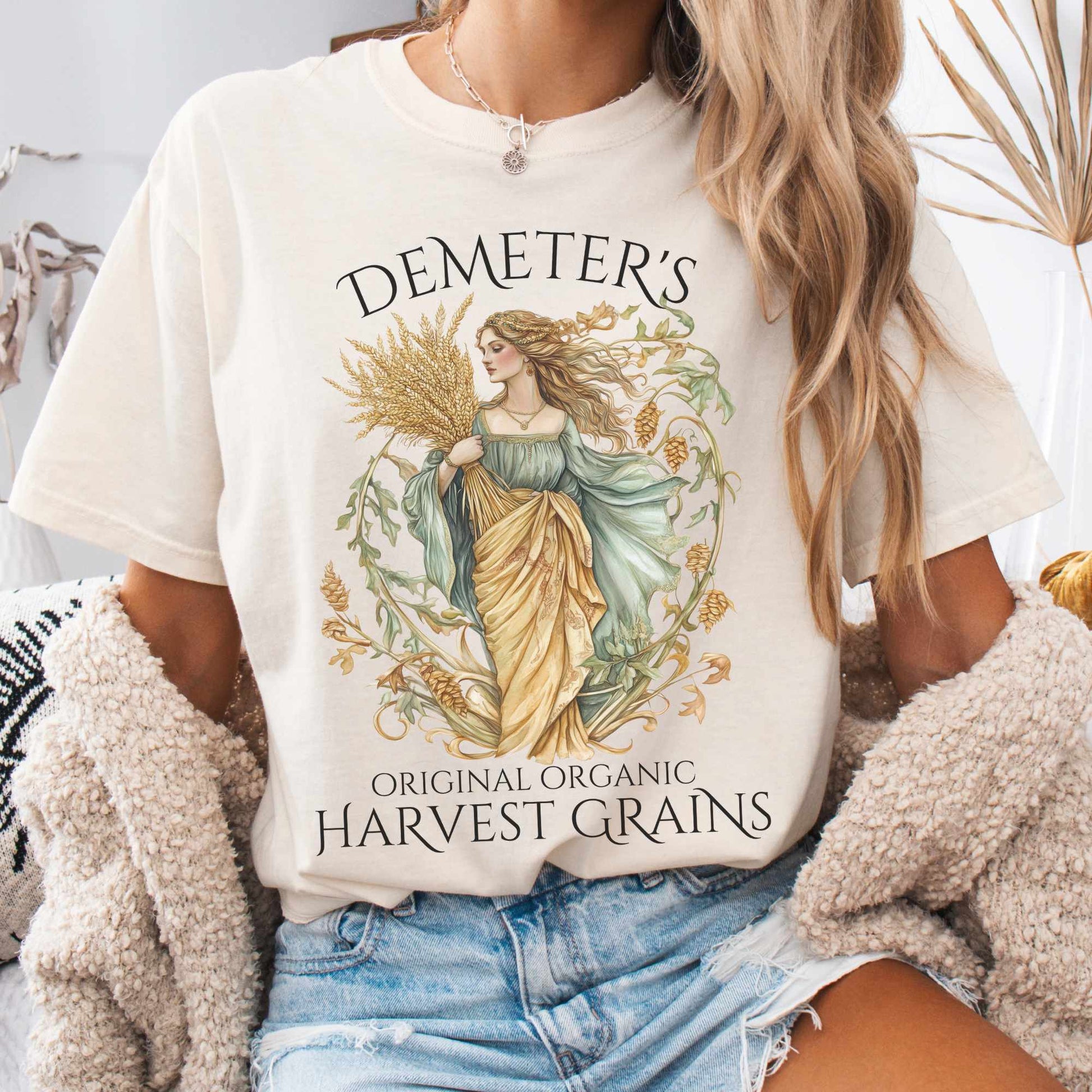 T-Shirt Ivory / S Demeter's Original Organic Harvest Grains Tee The Mystic Eden