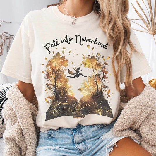 T-Shirt Ivory / S Fall into Neverland Tee The Mystic Eden