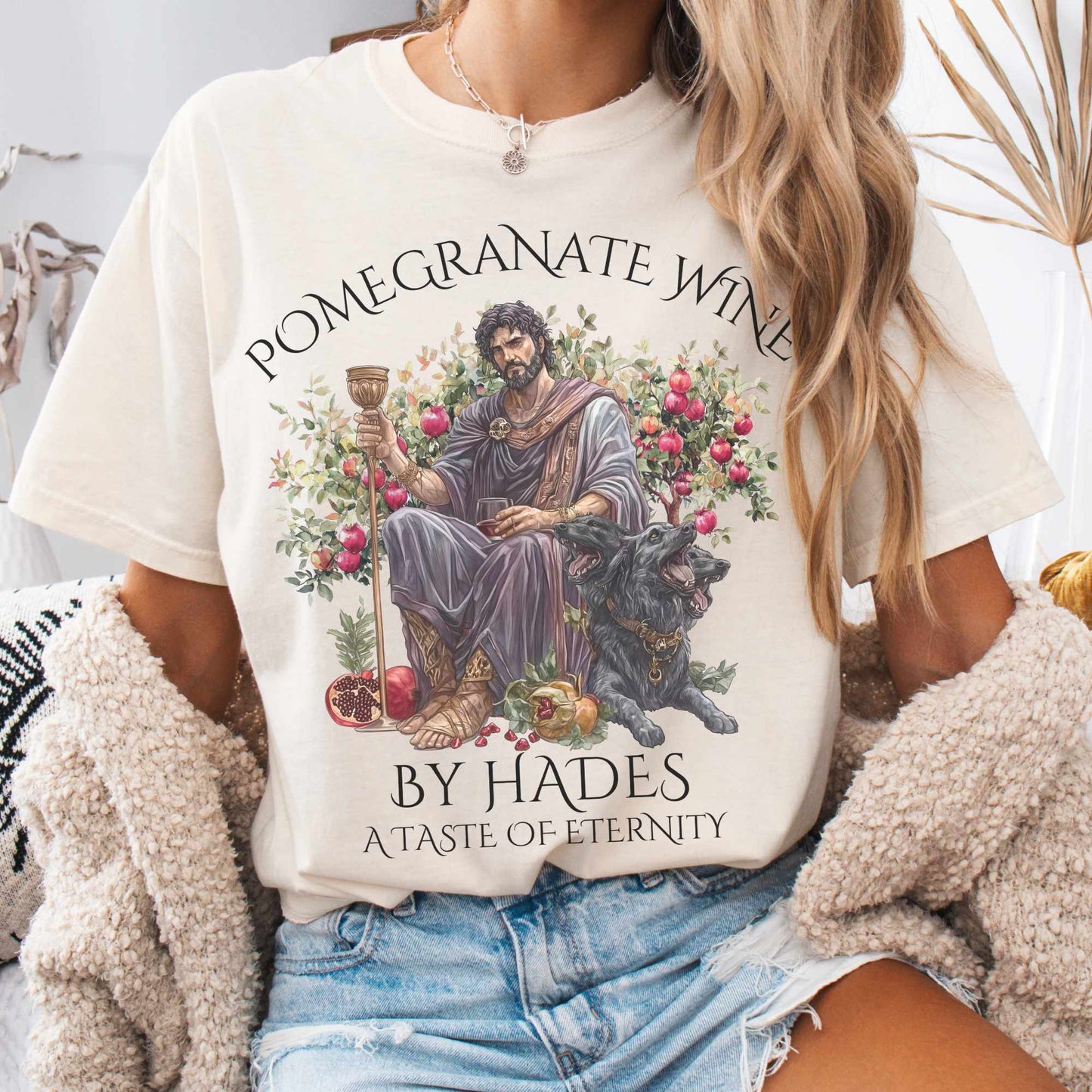 T-Shirt Ivory / S Pomegranate Wine A Taste of Eternity Tee The Mystic Eden