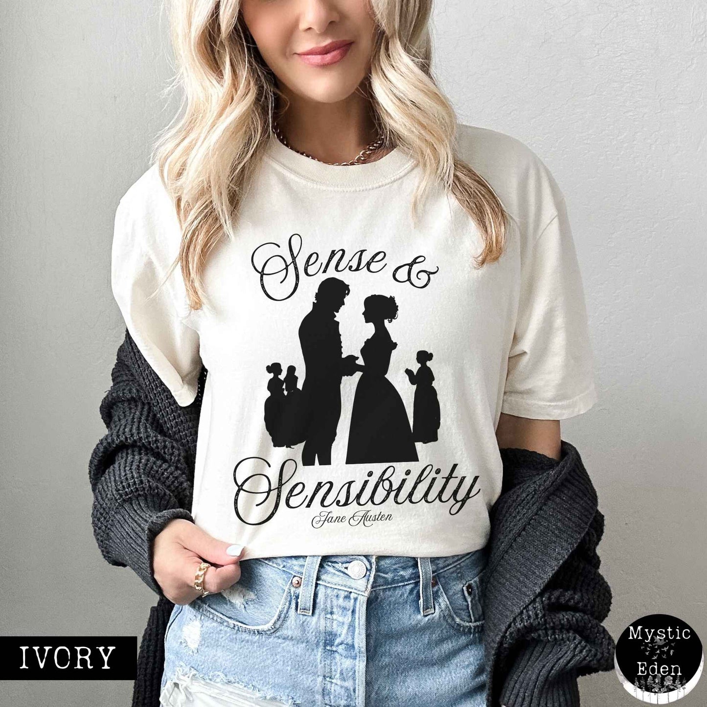 T-Shirt Ivory / S Sense & Sensibility Jane Austen shirt The Mystic Eden